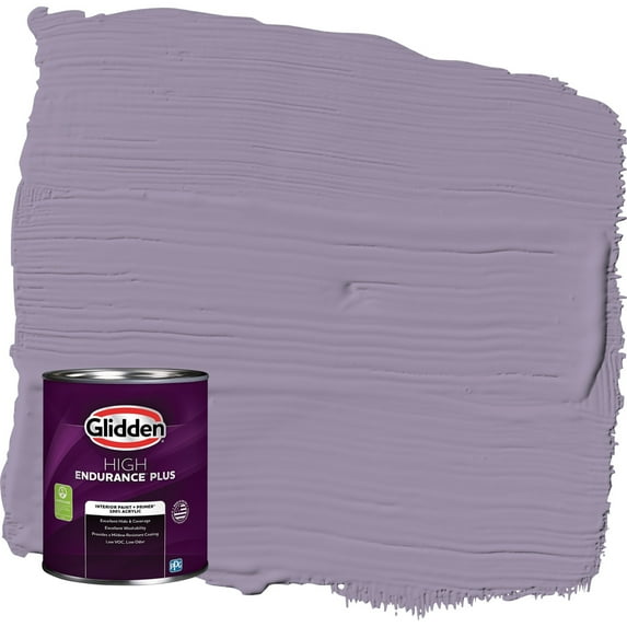 Glidden HEP Smoky Grape / Purple Eggshell Interior Paint with Primer, 1 Quart
