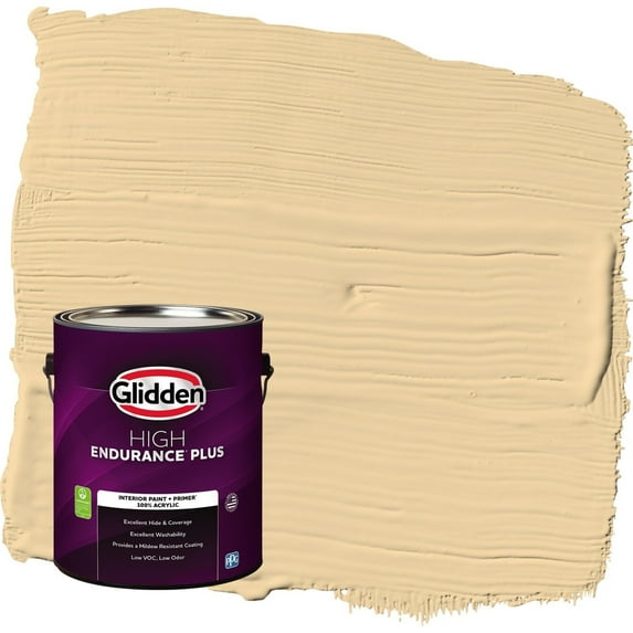 Glidden HEP Spice is Nice / Yellow Eggshell Interior Paint with Primer, 1 Gallon