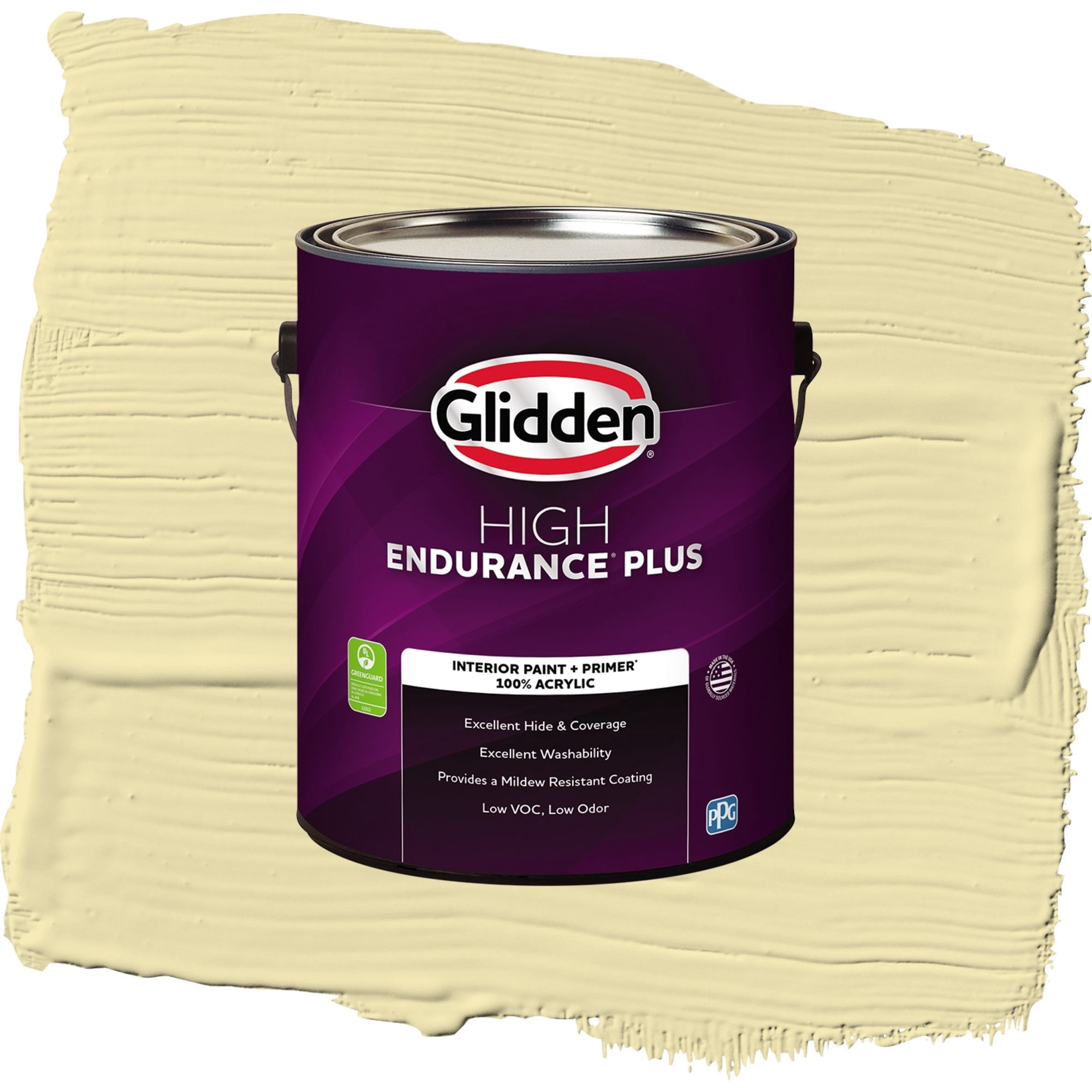Glidden HEP Star Bright / Green, Flat Interior Paint with Primer, 1 Gallon