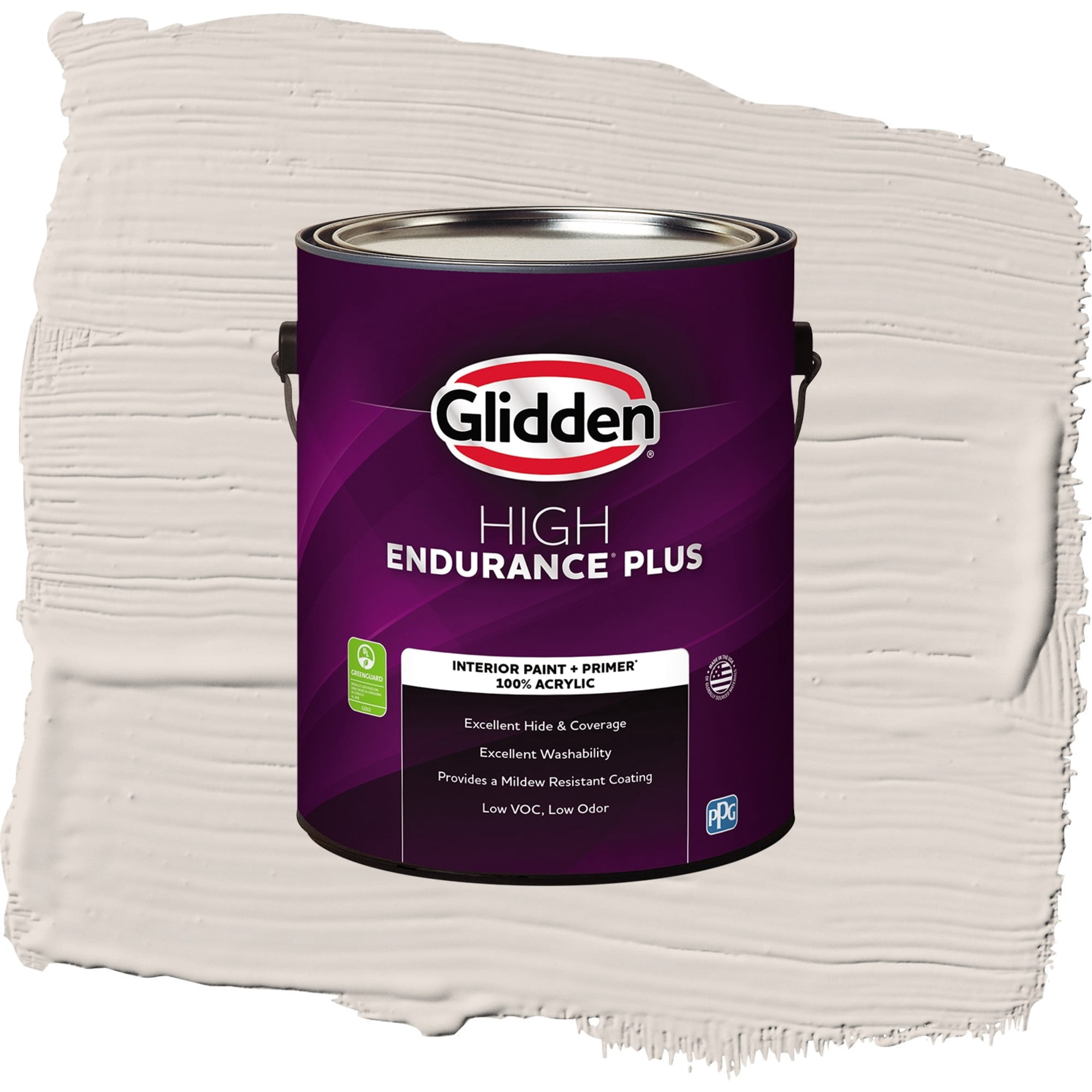 Glidden HEP Steel Me / Beige, Eggshell Interior Paint with Primer, 1 Gallon