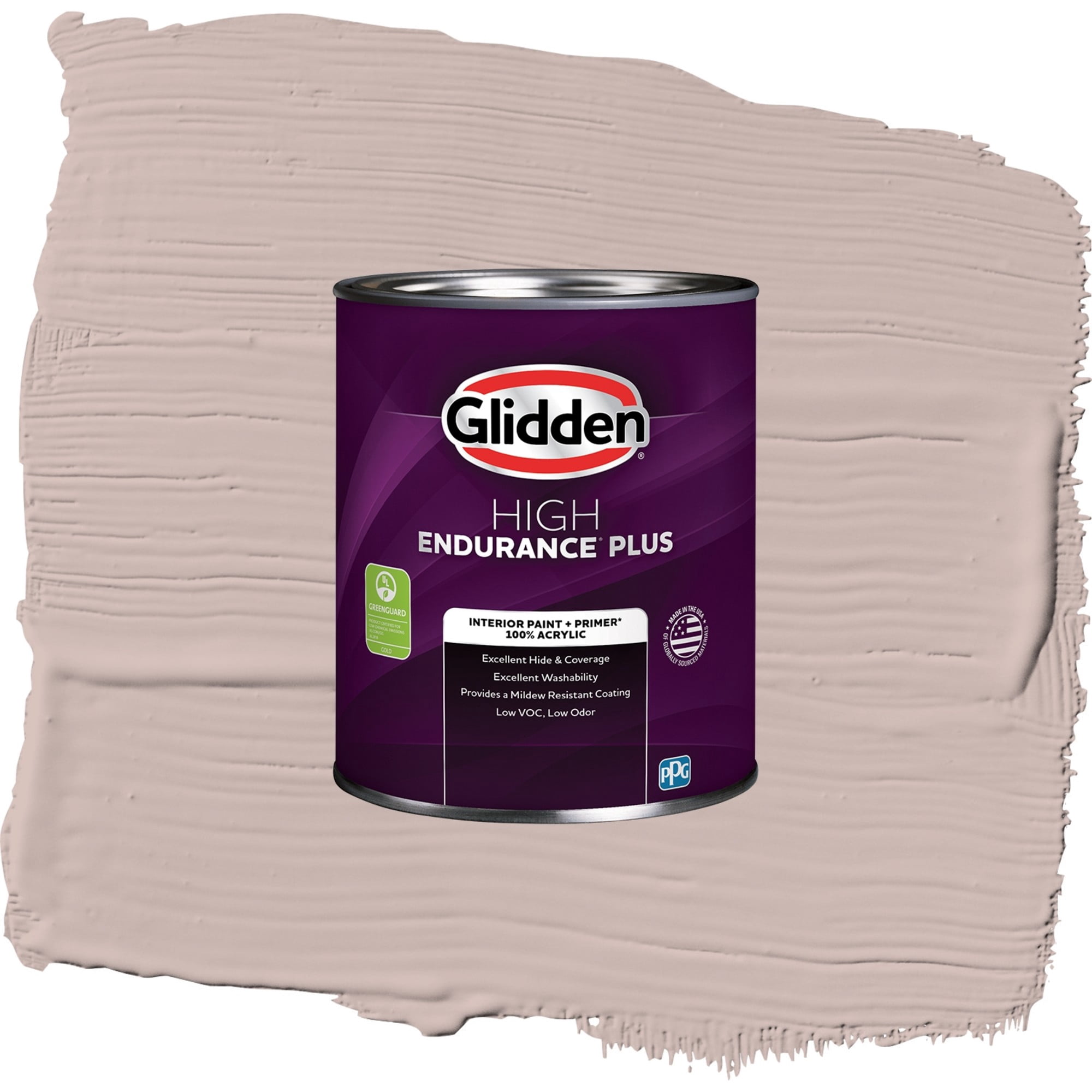 Glidden HEP Subdued / Beige, Semi-Gloss Interior Paint with Primer, 1 Quart