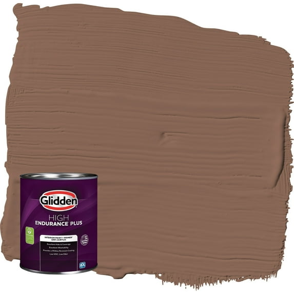Glidden HEP Suede Leather / Beige Semi-Gloss Interior Paint with Primer, 1 Quart