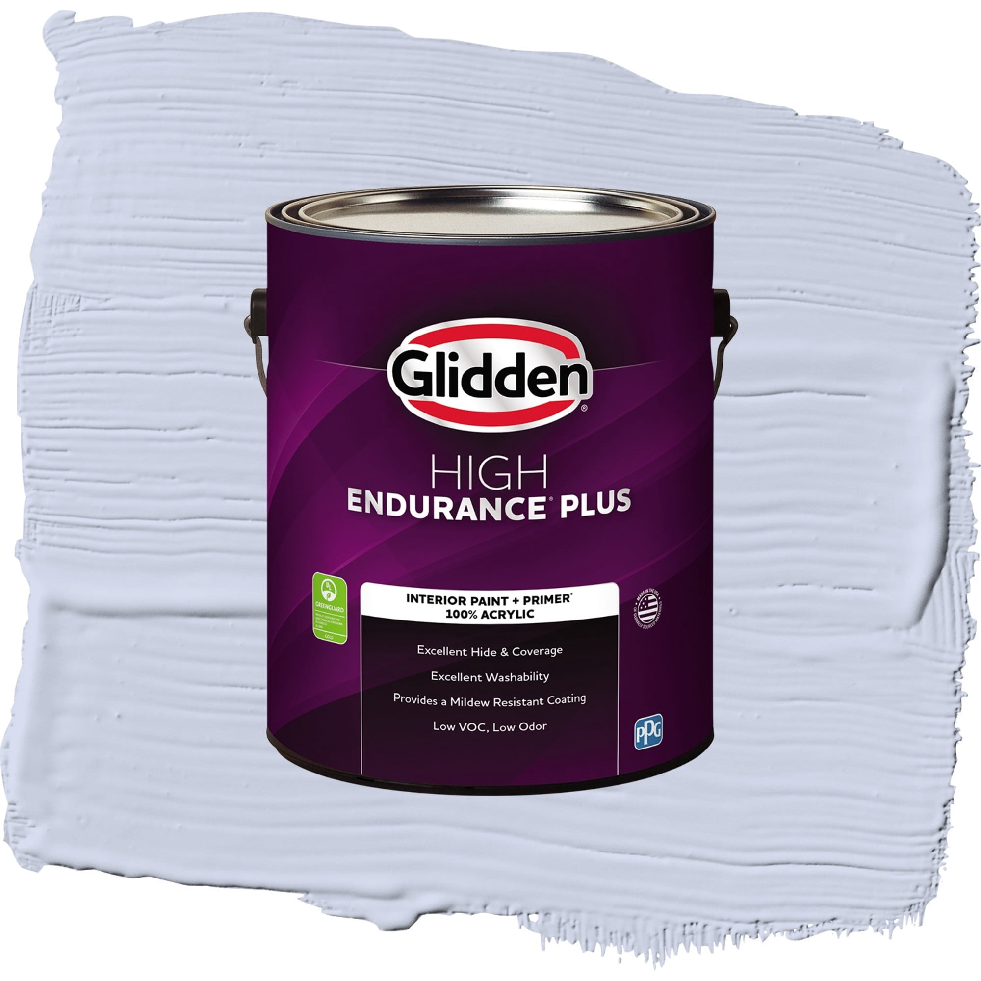 Glidden HEP Sweet Emily / Purple, Flat Interior Paint with Primer, 1 Gallon