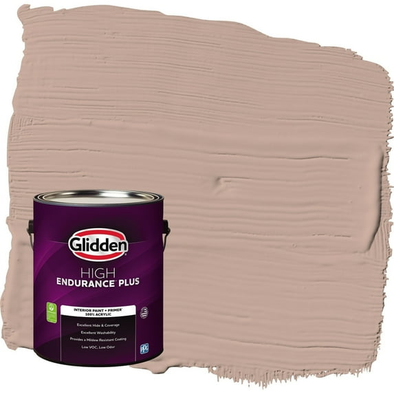 Glidden HEP Taupe Tapestry / Beige Eggshell Interior Paint with Primer, 1 Gallon
