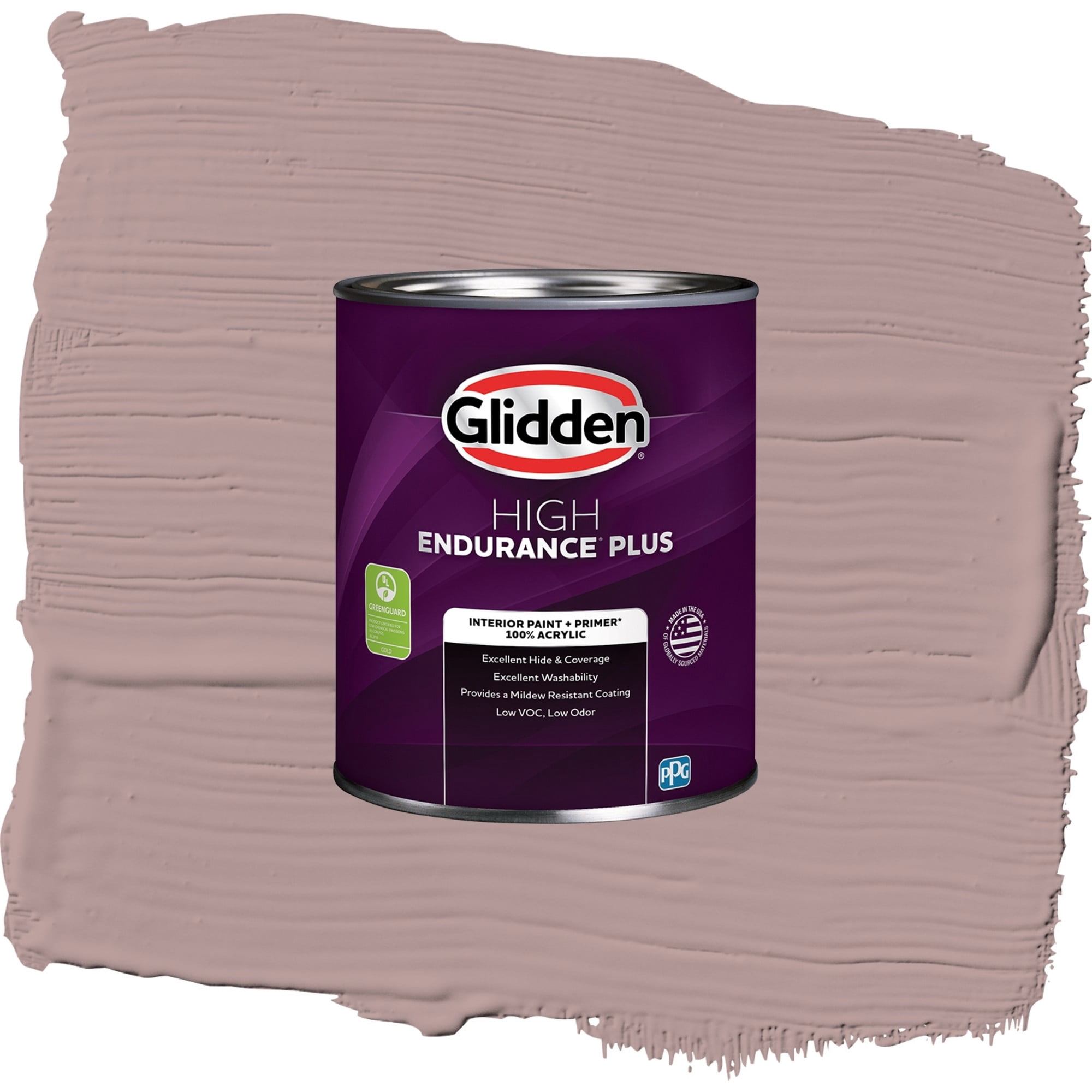 Glidden HEP Tawny Mushroom / Pink, Flat Interior Paint with Primer, 1 Quart