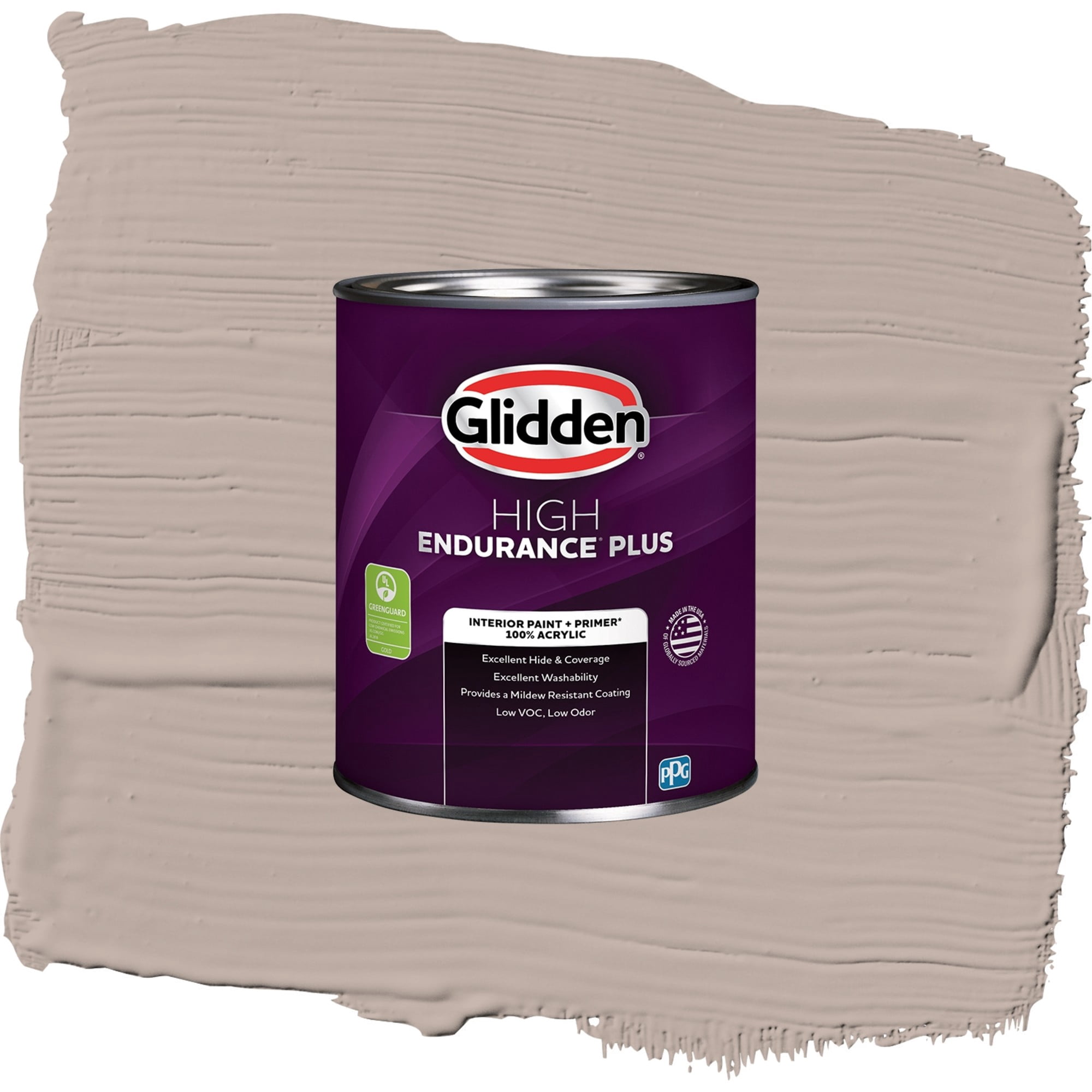 Glidden HEP Thumper / Beige, Flat Interior Paint with Primer, 1 Quart