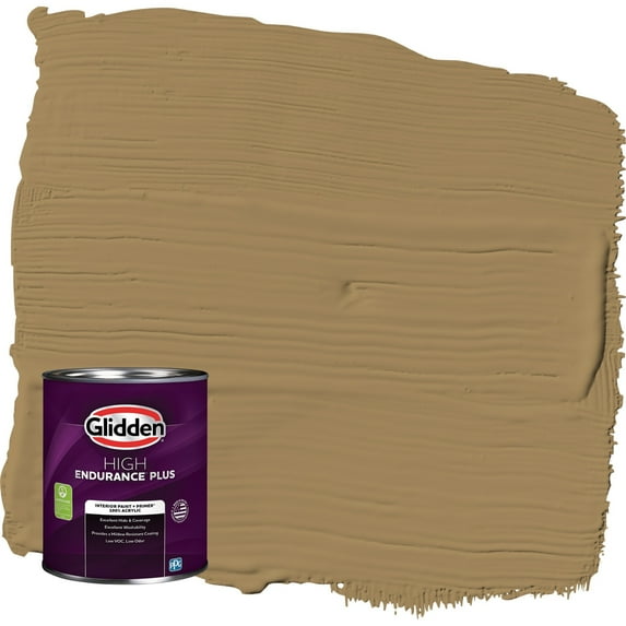 Glidden HEP Timber Beam / Brown Semi-Gloss Interior Paint with Primer, 1 Quart