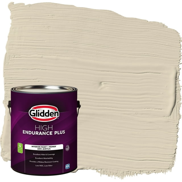 Glidden HEP Interior Paint + Primer Toasted Almond / Beige, Flat, 1 Gallon