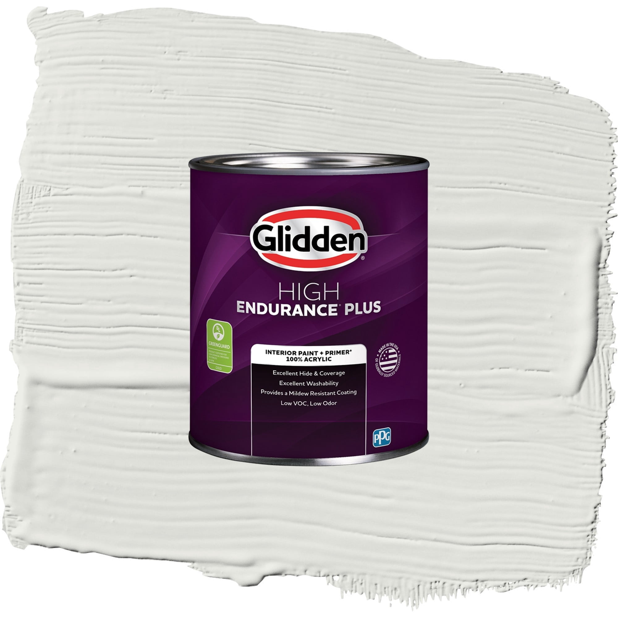Glidden HEP Tundra Frost / Grey, Semi-Gloss Interior Paint with Primer, 1 Quart