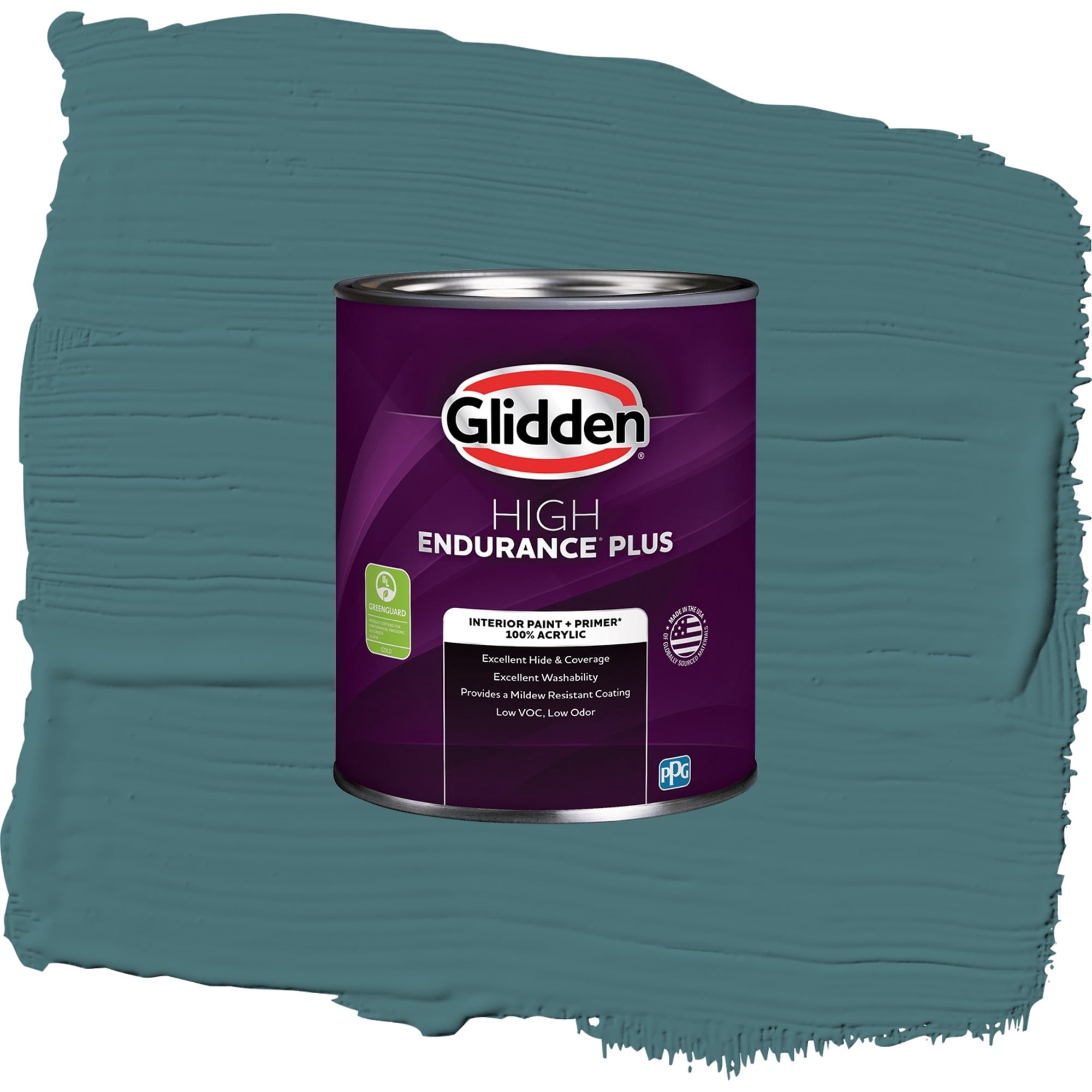Glidden HEP Vining Ivy / Green, Flat Interior Paint with Primer, 1 Quart
