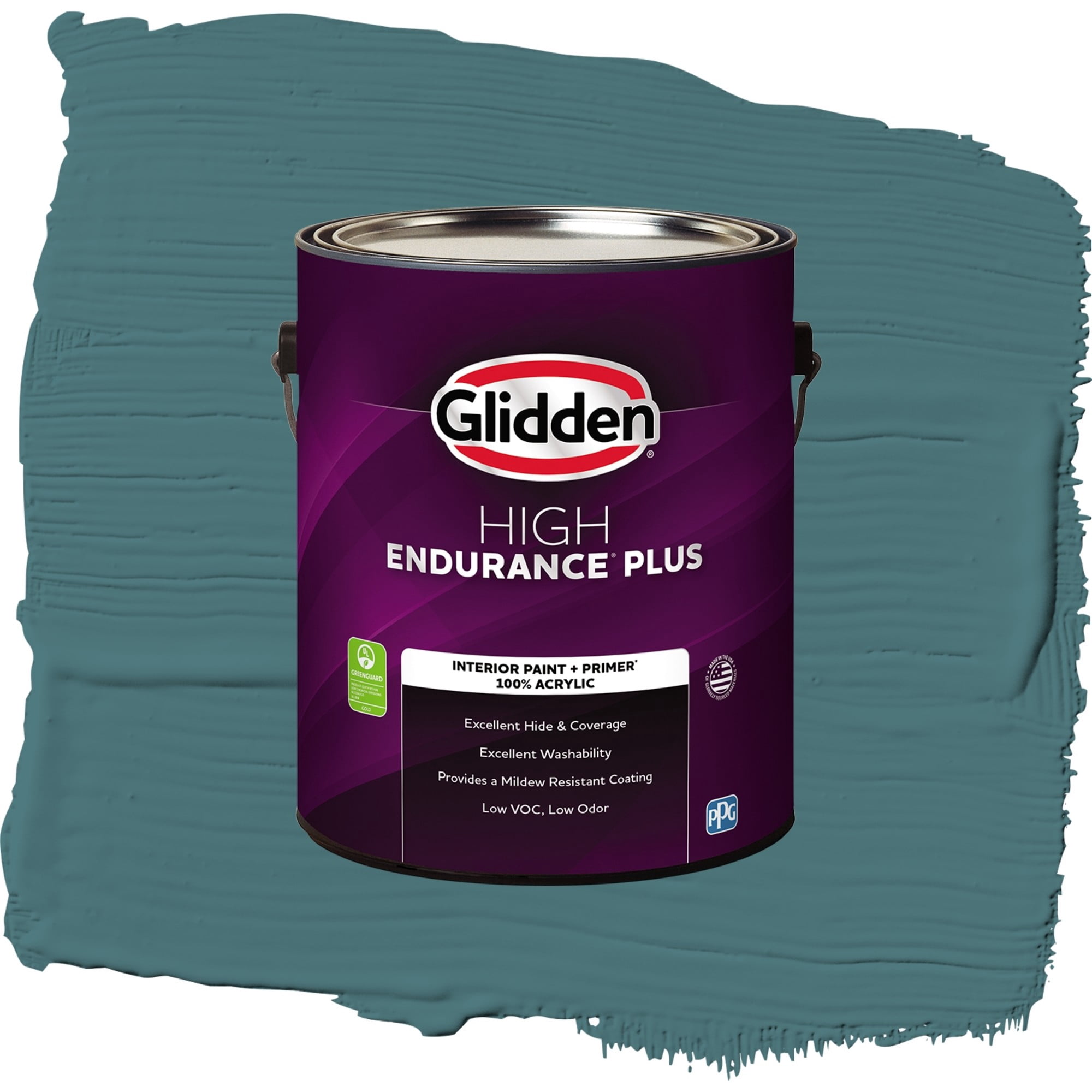 Glidden HEP Vining Ivy / Green, Semi-Gloss Interior Paint with Primer, 1 Gallon