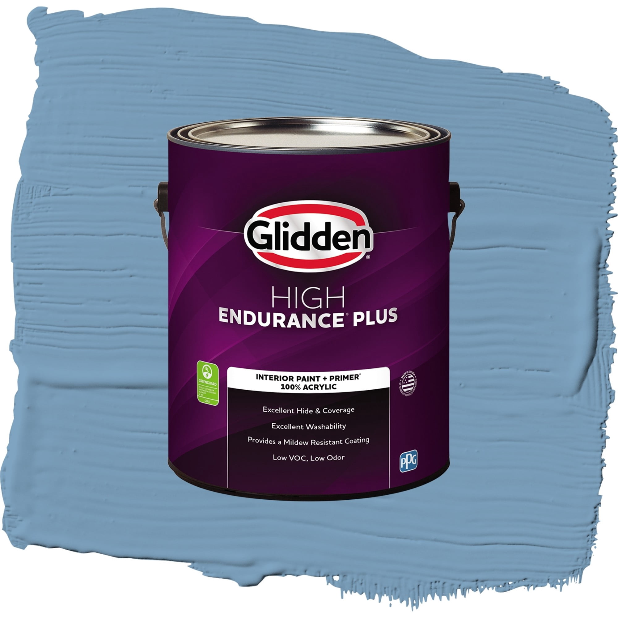Glidden HEP Walden Pond / Blue, Eggshell Interior Paint with Primer, 1 Gallon