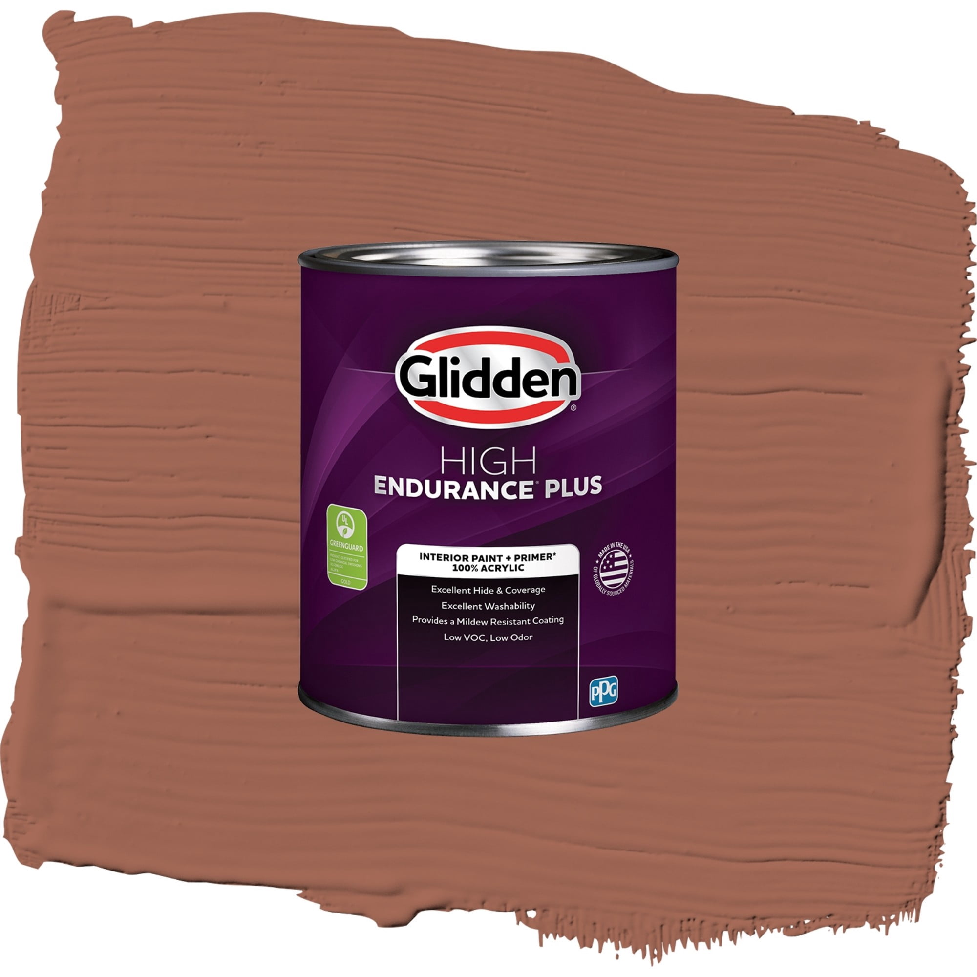 Glidden HEP Warm Up / Orange, Semi-Gloss Interior Paint with Primer, 1 Quart