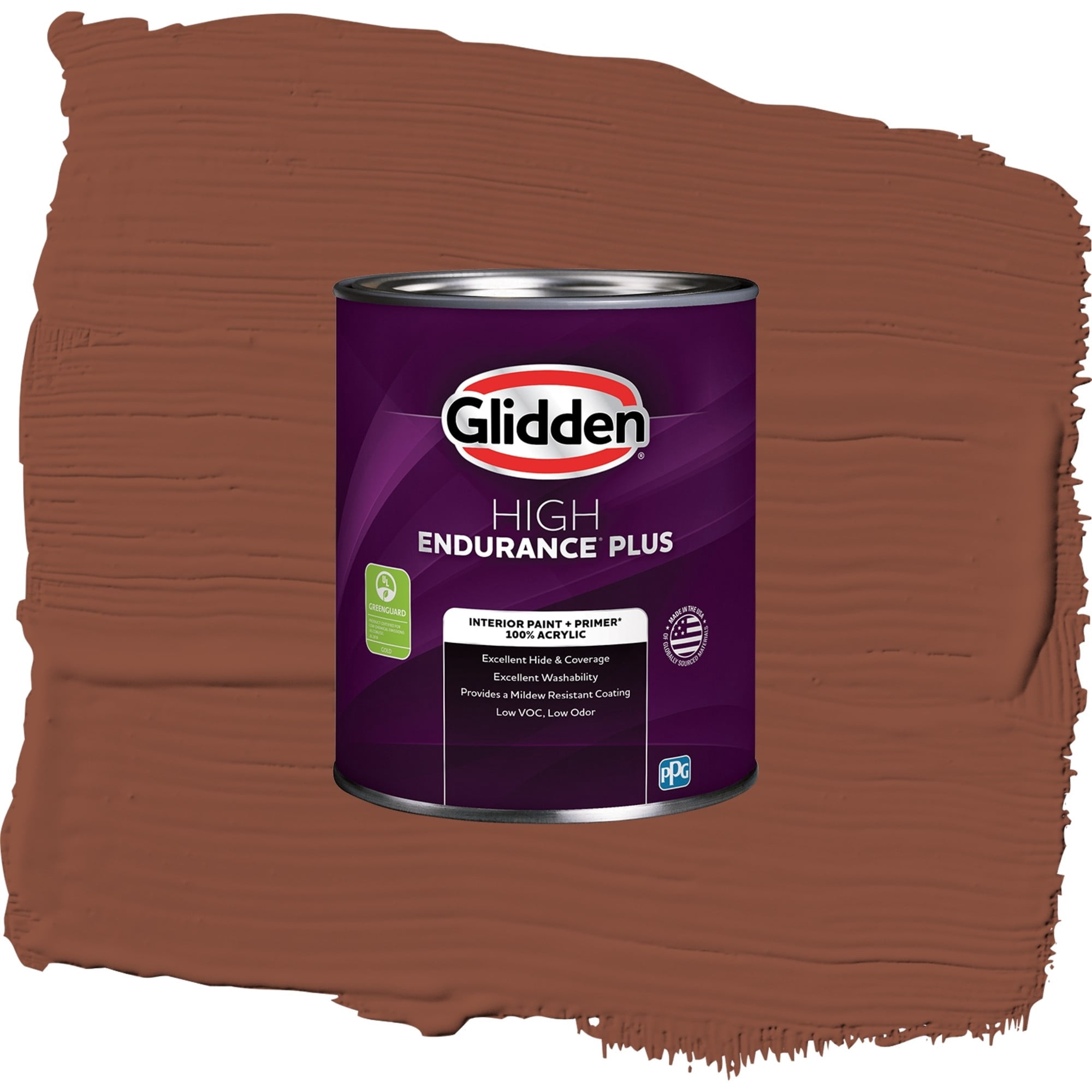 Glidden HEP Warm Wassail / Orange, Semi-Gloss Interior Paint with Primer, 1 Quart