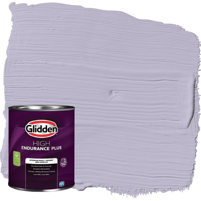 Glidden HEP Interior Paint + Primer Wild Lilac / Purple, Eggshell, 1 Quart