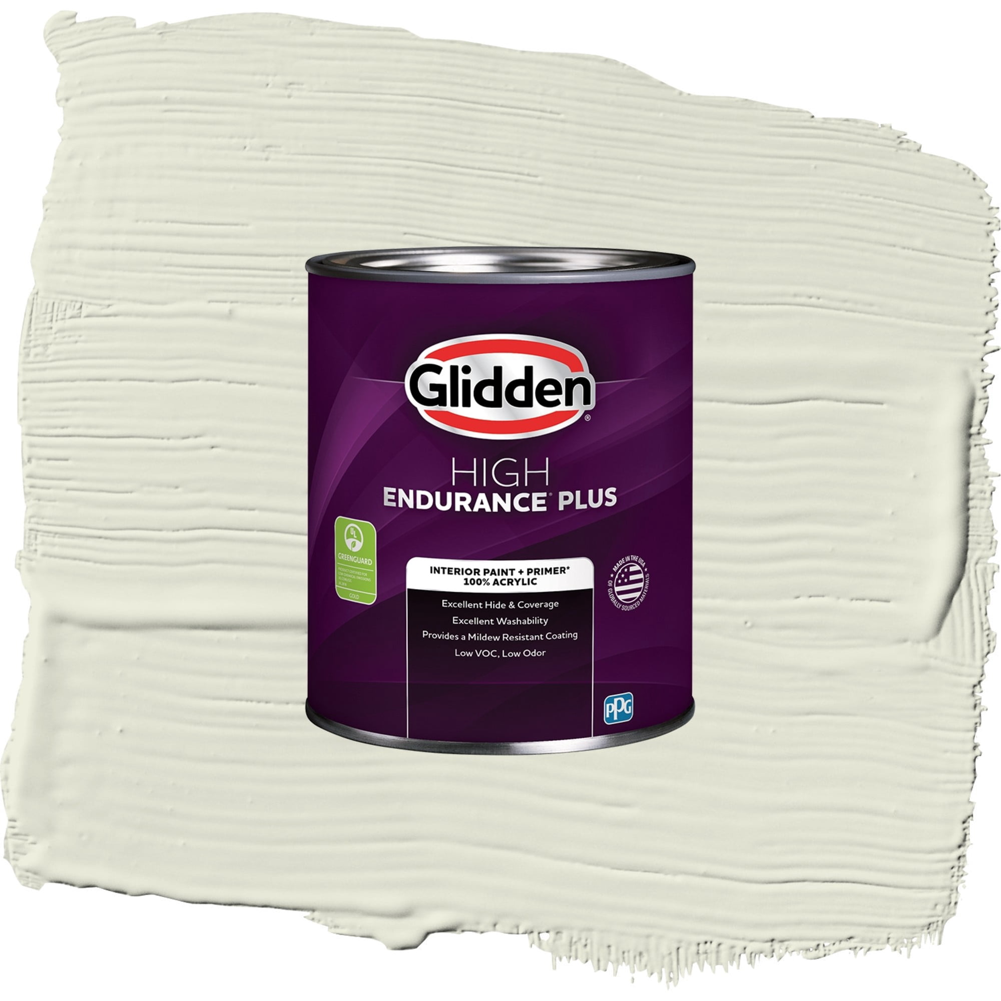 Glidden HEP Wild Wheat / Green, Eggshell Interior Paint with Primer, 1 Quart