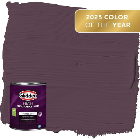 Glidden HEP Purple Basil / Purple Eggshell Interior Paint with Primer, 1 Quart