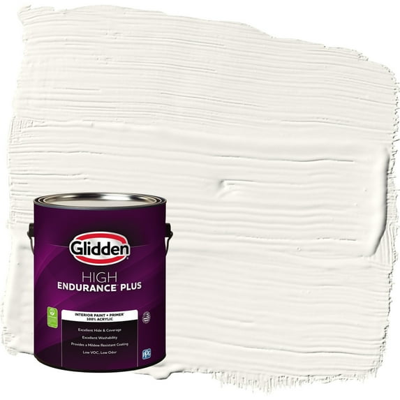 Glidden HEP Cotton Tail / Gray Semi-Gloss Interior Paint with Primer, 1 Gallon