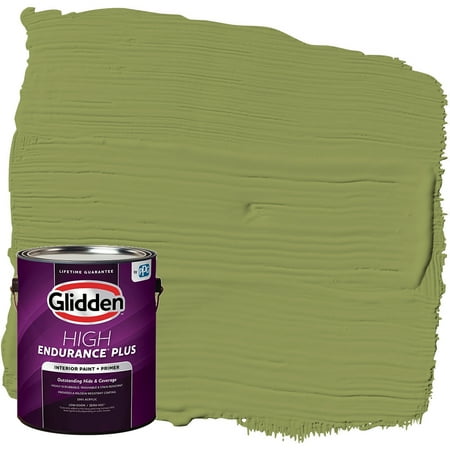 Glidden HEP Interior Paint and Primer, Olive Country / Green, 1 Gallon, Eggshell