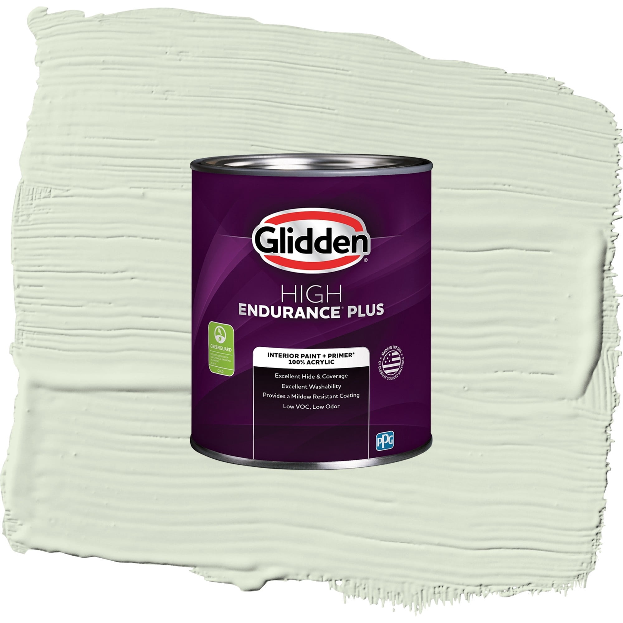 Glidden HEP Lime Spritz / Green, Eggshell Interior Paint with Primer, 1 Quart