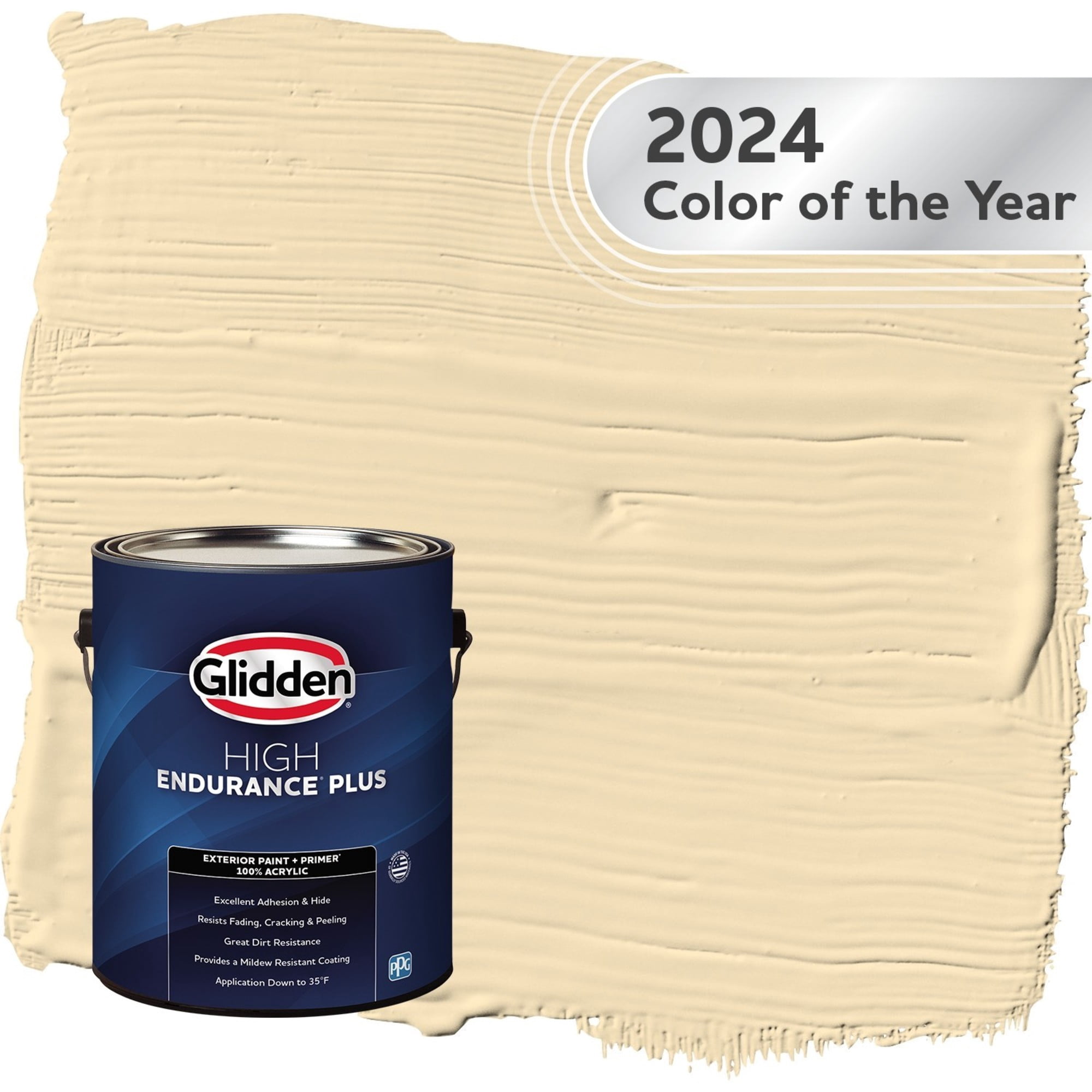 Glidden HEP Limitless / Yellow Flat Exterior Paint with Primer, 1 Gallon