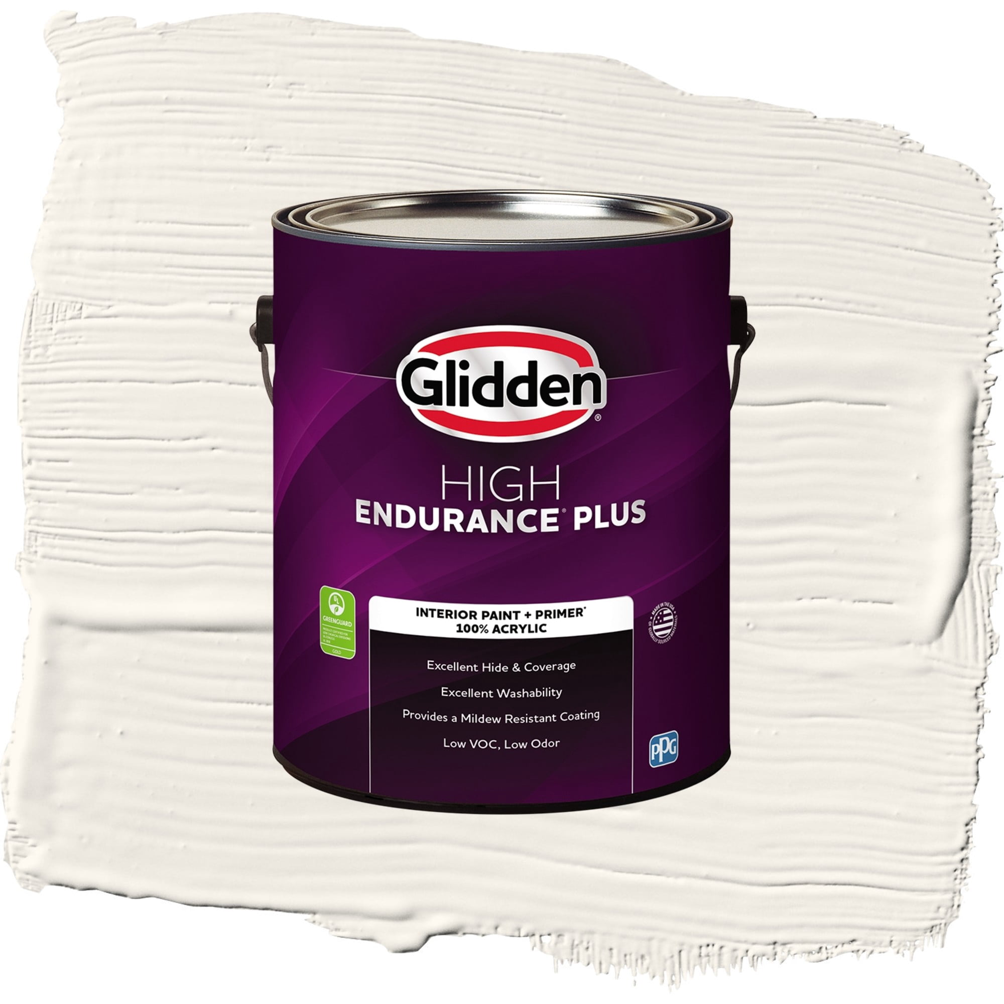 Glidden High Endurance Plus Linen Ruffle Flat Interior Paint and Primer, 1 Gallon