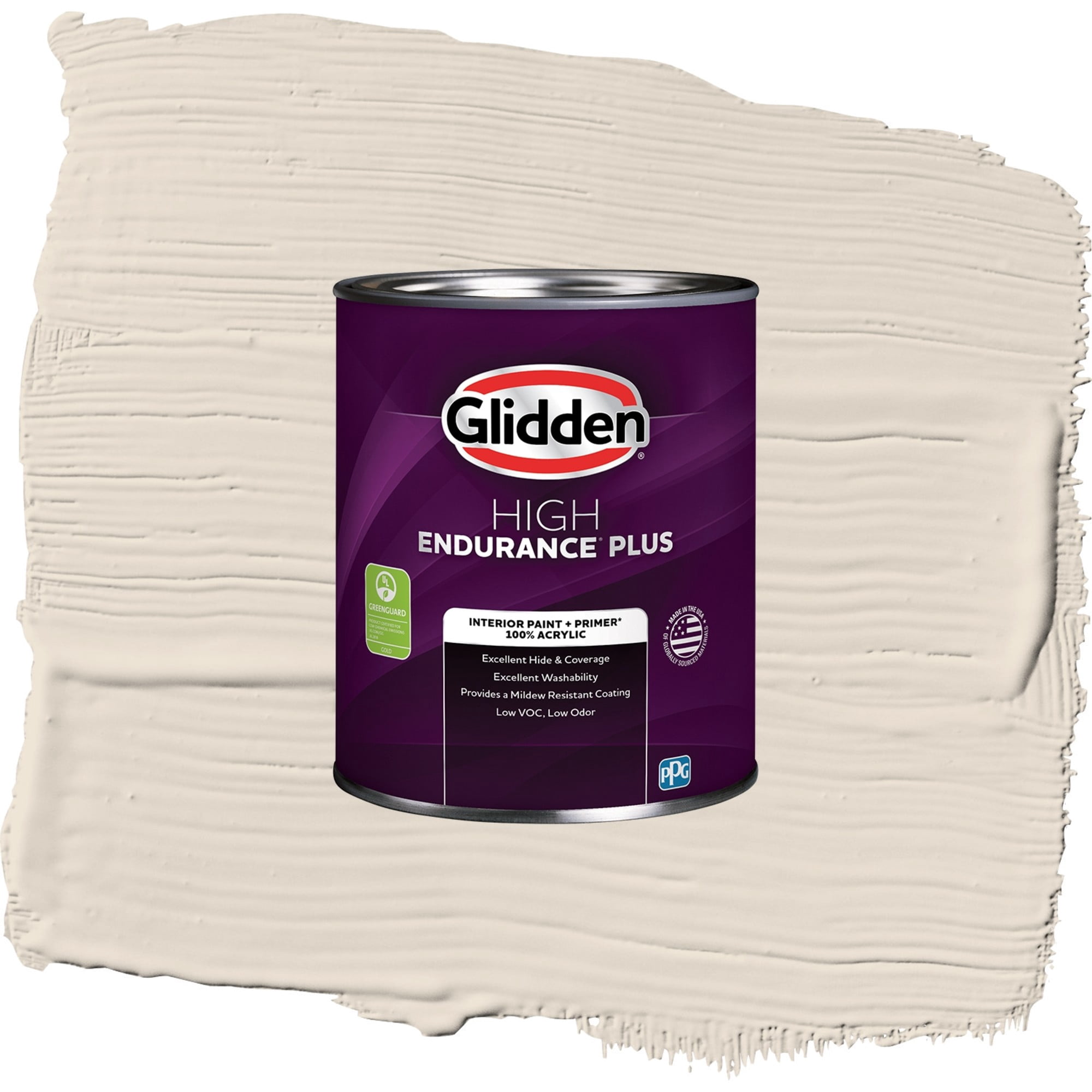 Glidden HEP Maybe Mushroom / Gray, Eggshell Interior Paint with Primer, 1 Quart