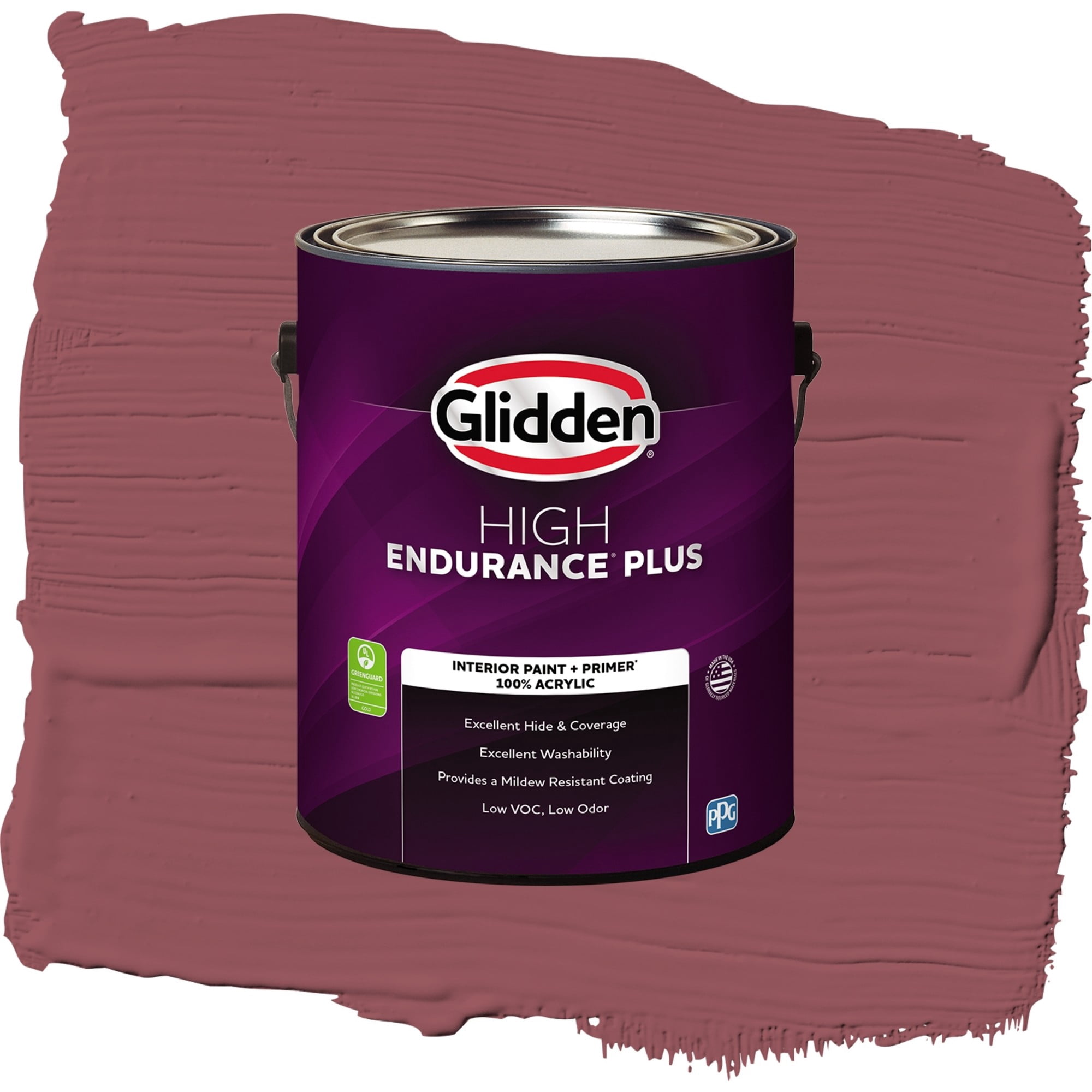 Glidden High Endurance Plus Mesa Red Semi Gloss Interior Paint and Primer, 1 Gallon