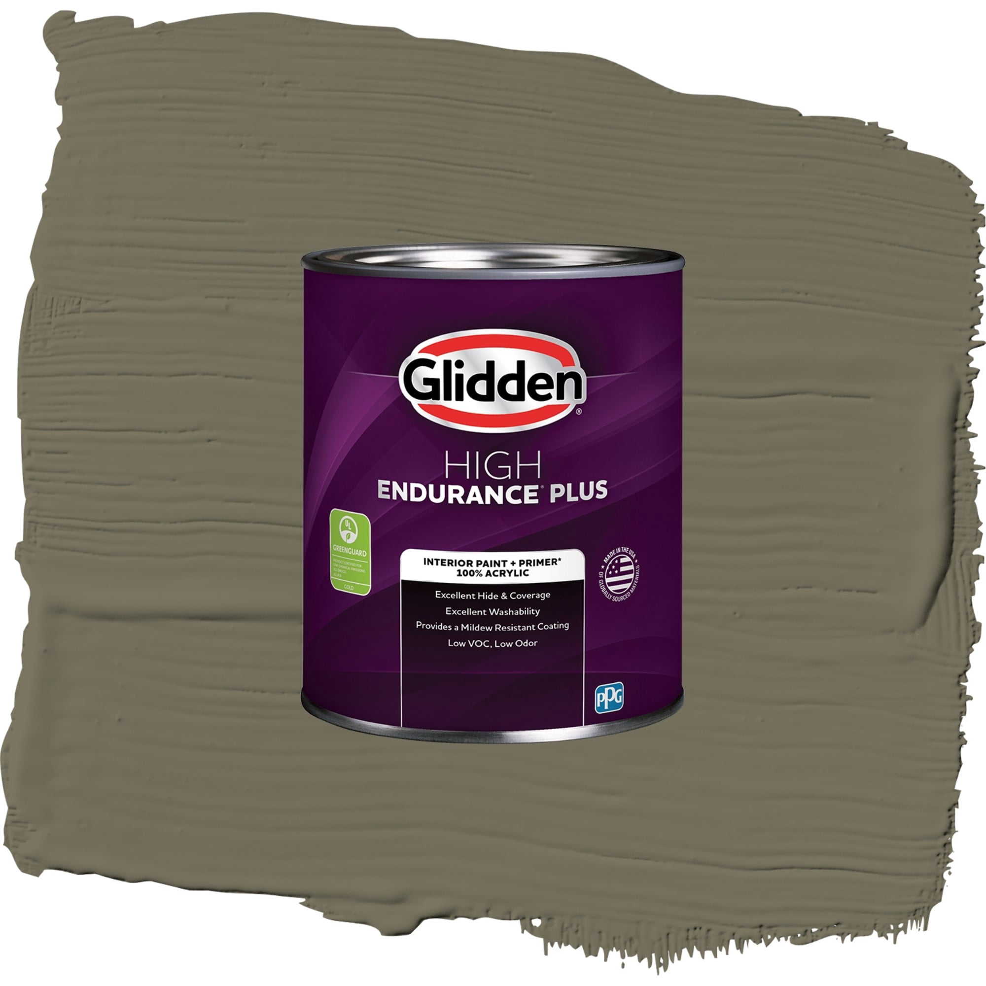 Glidden High Endurance Plus Momentum Flat Interior Paint and Primer, 1 Quart