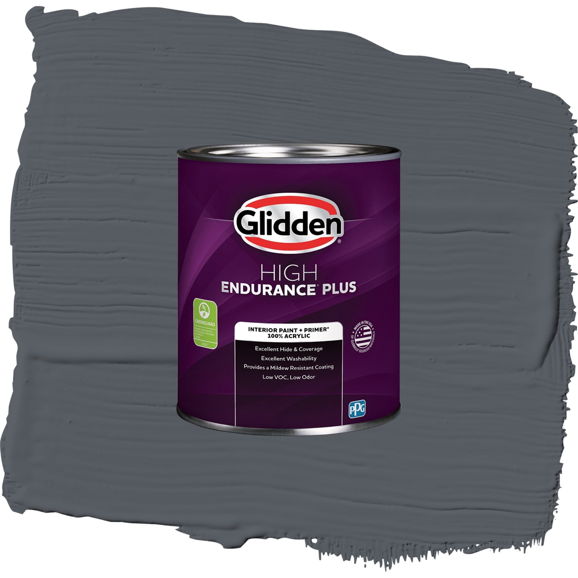 Glidden HEP Moody Sky Interior Paint + Primer Eggshell , 1 Quart