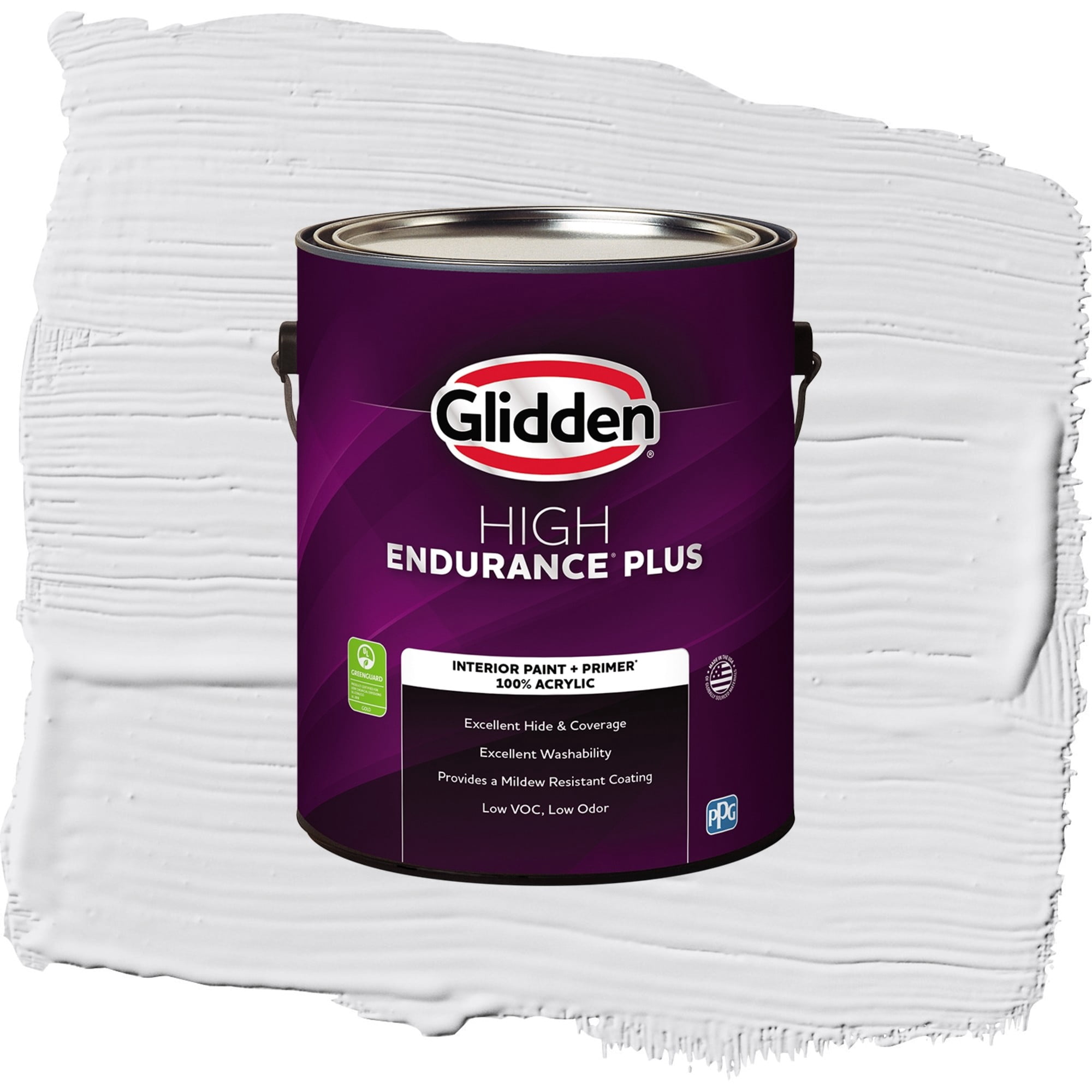 Glidden High Endurance Plus Moondance Flat Interior Paint and Primer, 1 Gallon