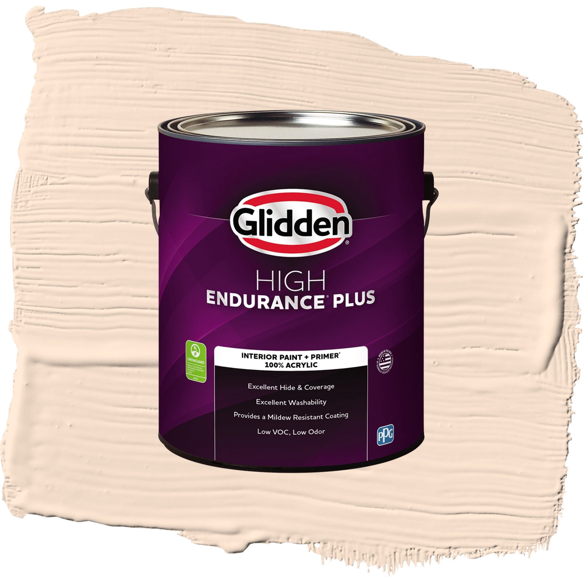 Glidden High Endurance Plus Pecan Sandie Semi Gloss Interior Paint and Primer, 1 Gallon