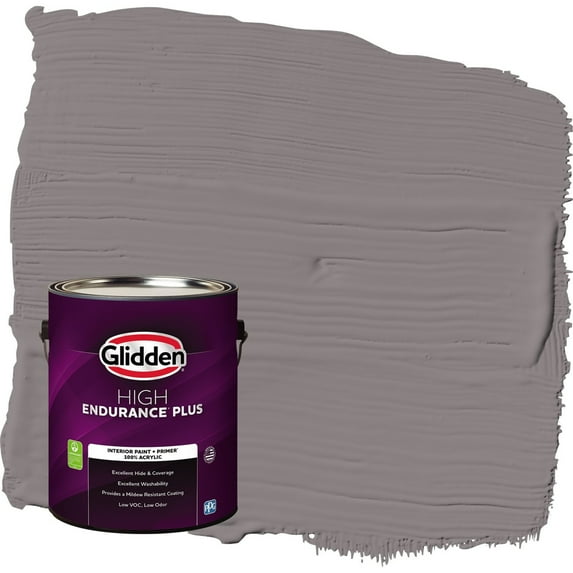 Glidden HEP Pewter Mug / Gray Eggshell Interior Paint with Primer, 1 Gallon