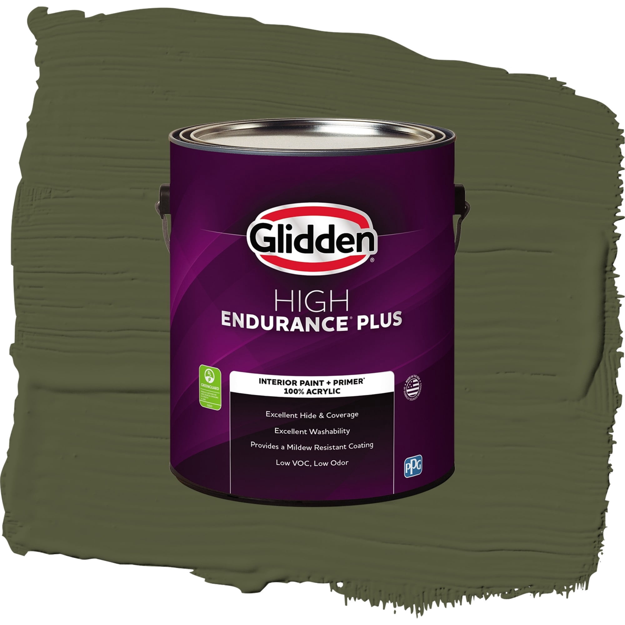 Glidden High Endurance Plus Pinetop Flat Interior Paint and Primer, 1 Gallon