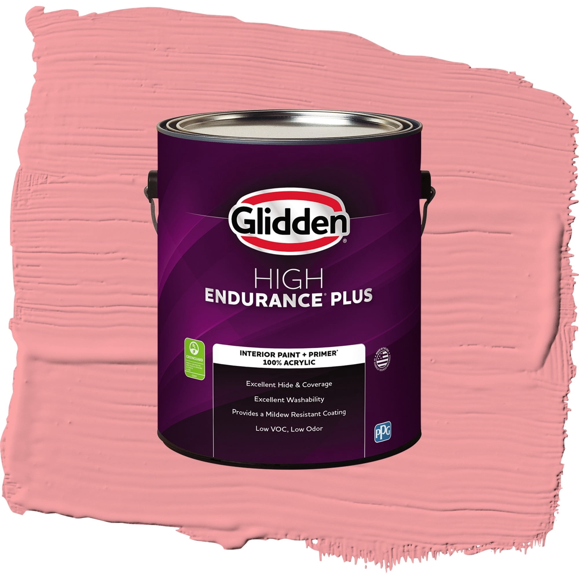 Glidden High Endurance Plus River Rouge Eggshell Interior Paint and Primer, 1 Gallon