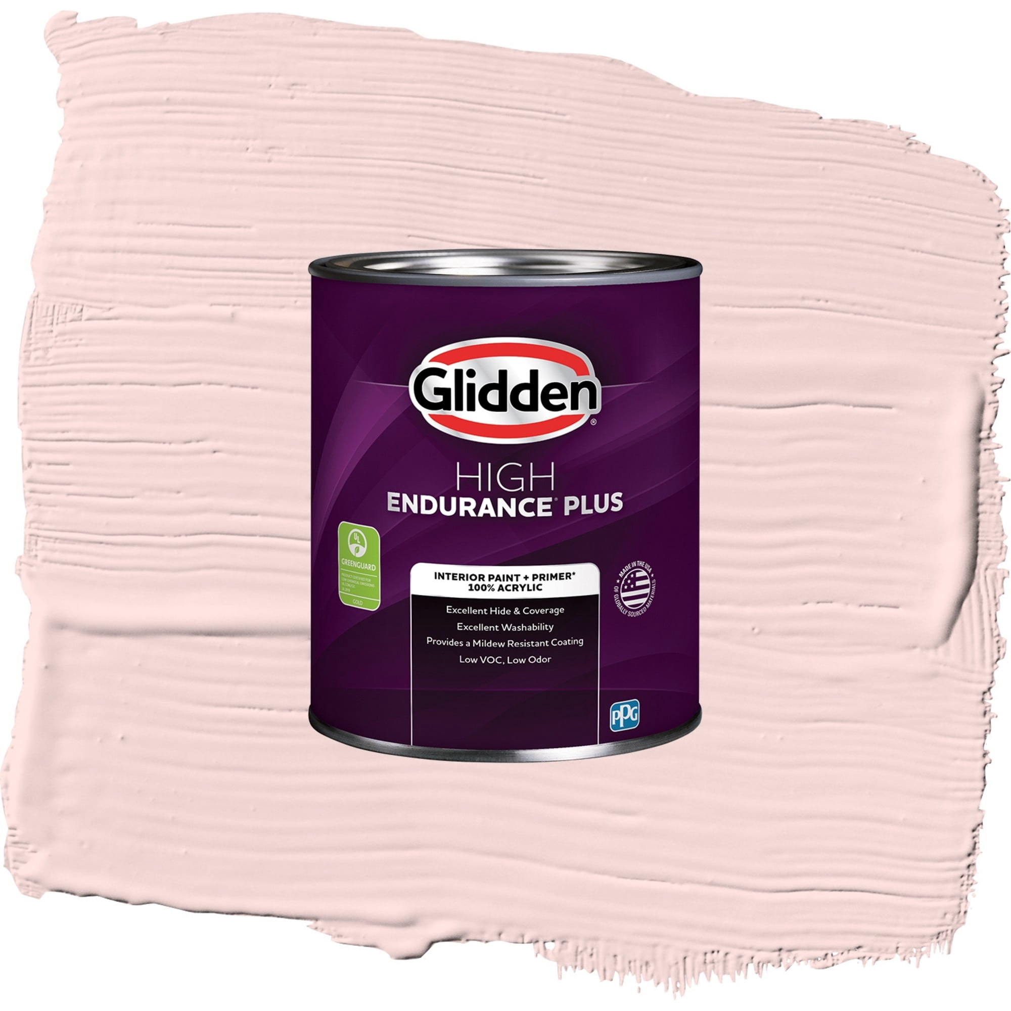 Glidden High Endurance Plus Scented Valentine Eggshell Interior Paint and Primer, 1 Quart