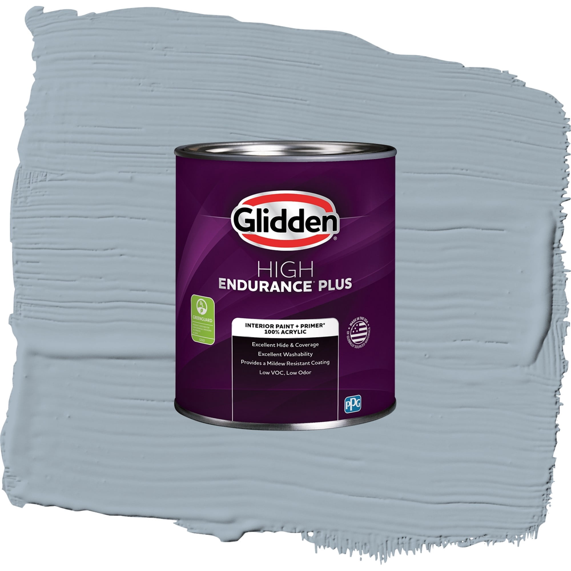 Glidden High Endurance Plus Set In Stone Flat Interior Paint and Primer, 1 Quart