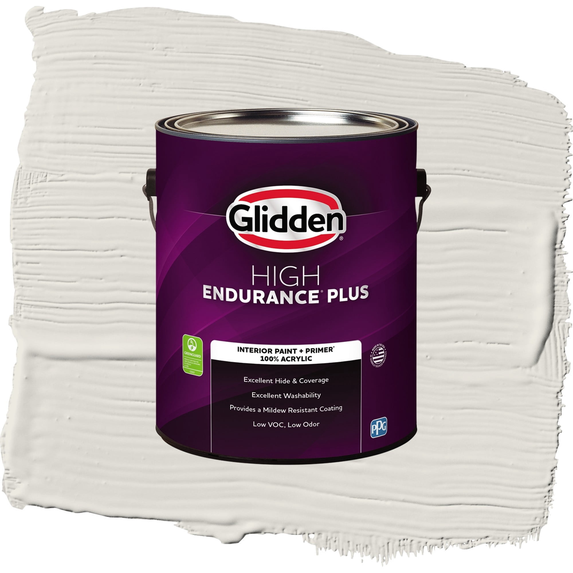 Glidden HEP Shark / Beige, Eggshell Interior Paint with Primer, 1 Gallon
