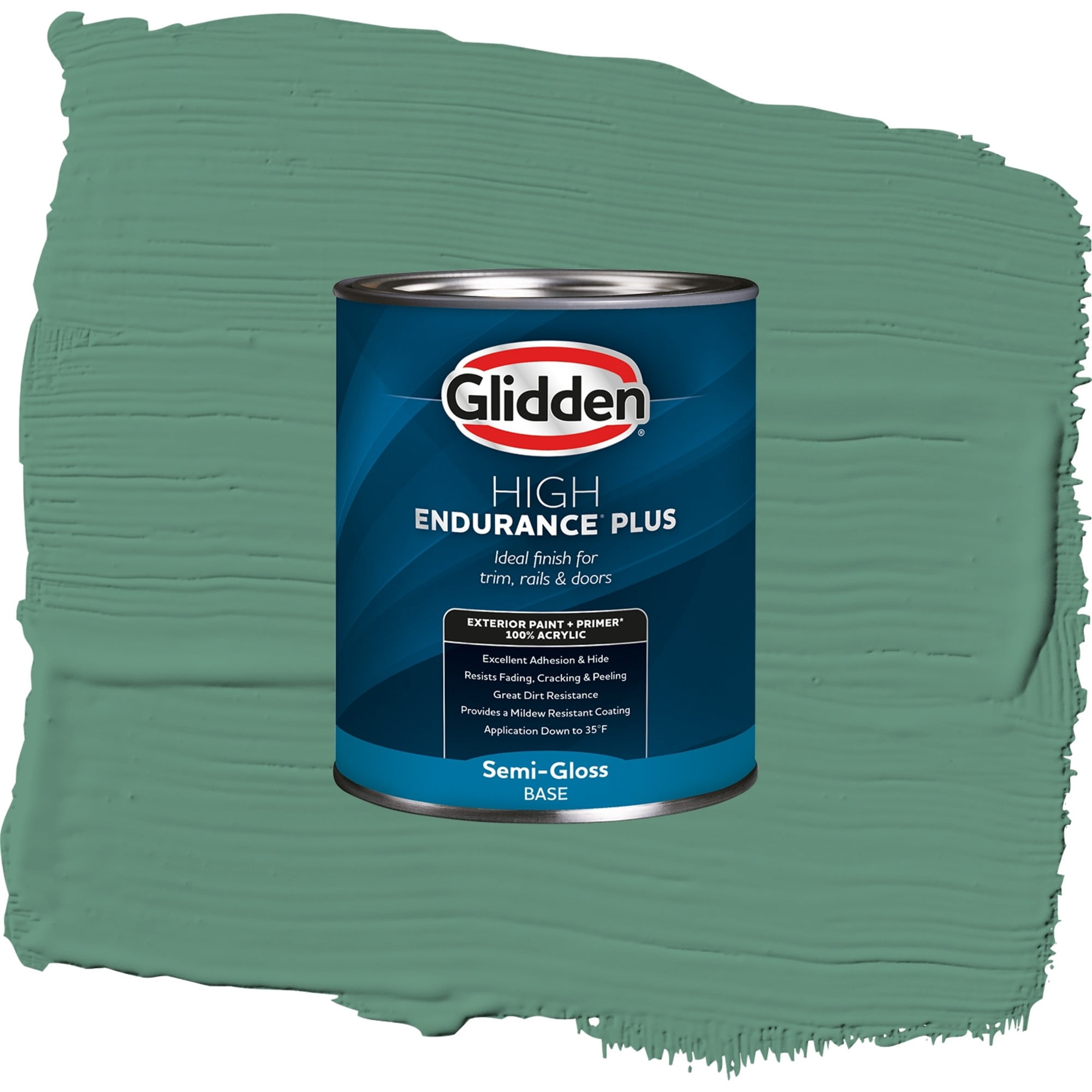 Glidden High Endurance Plus Sheffield Satin Exterior Paint and Primer, 1 Quart