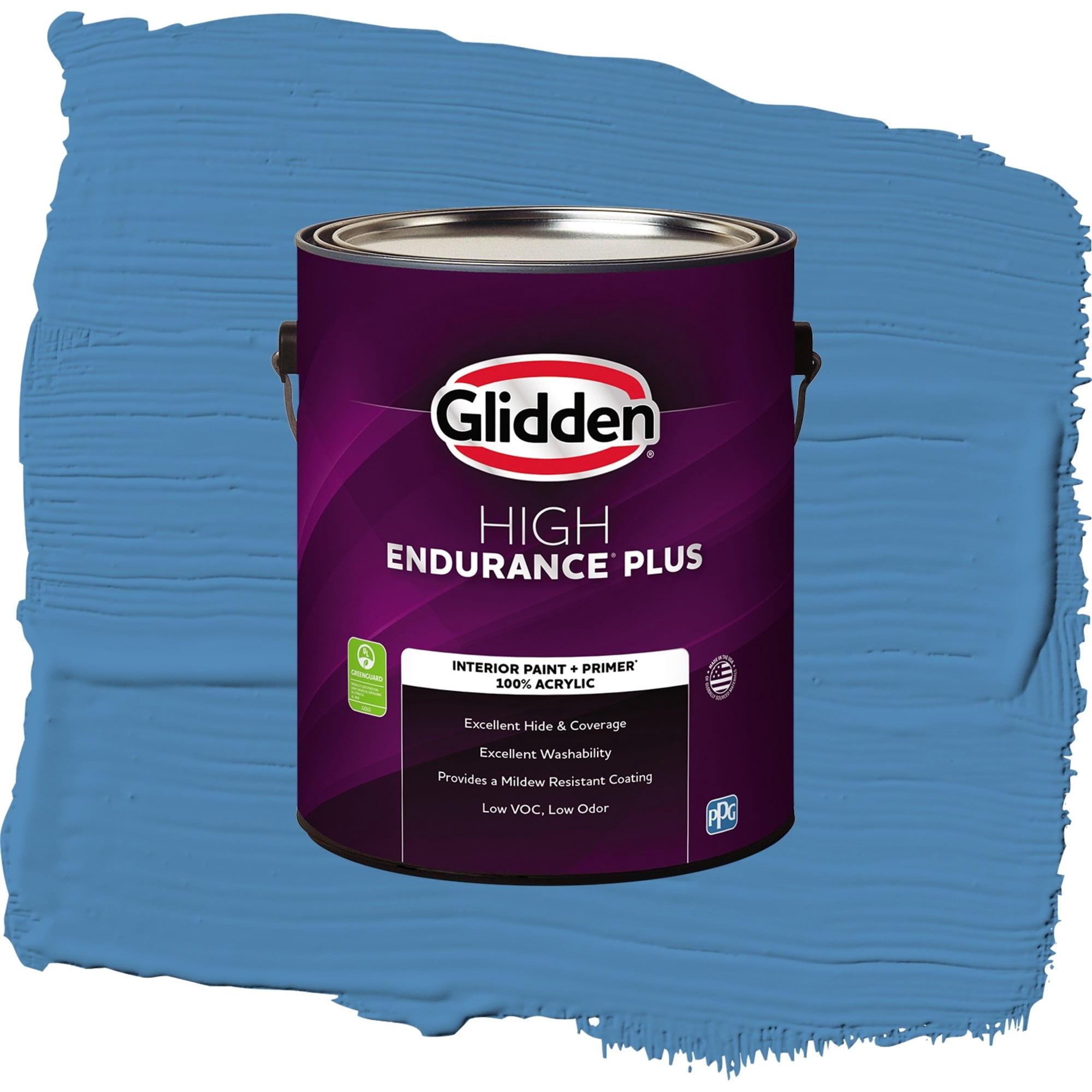 Glidden High Endurance Plus Ship's Harbor Eggshell Interior Paint and Primer, 1 Gallon