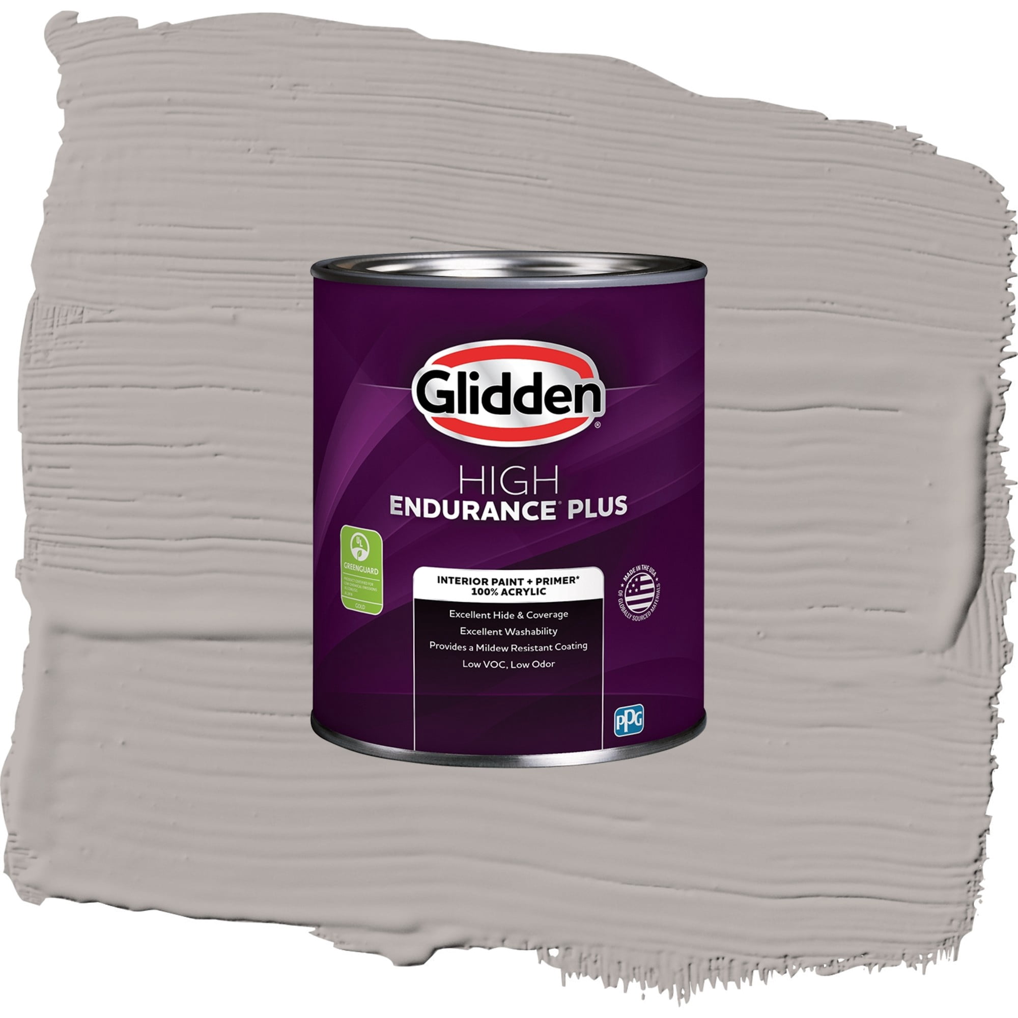 Glidden High Endurance Plus Slate Pebble Eggshell Interior Paint and Primer, 1 Quart