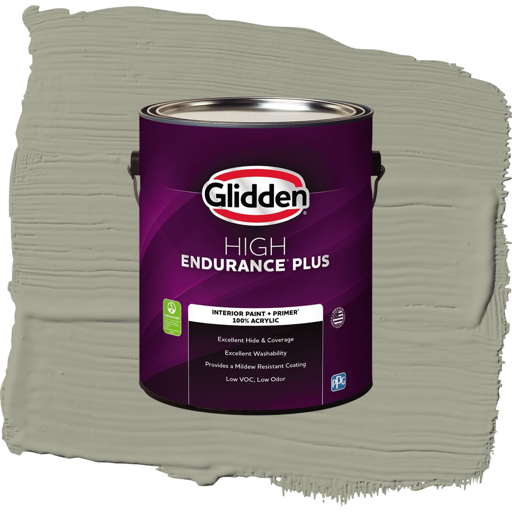 Glidden High Endurance Plus Smoky Slate Semi Gloss Interior Paint and Primer, 1 Gallon