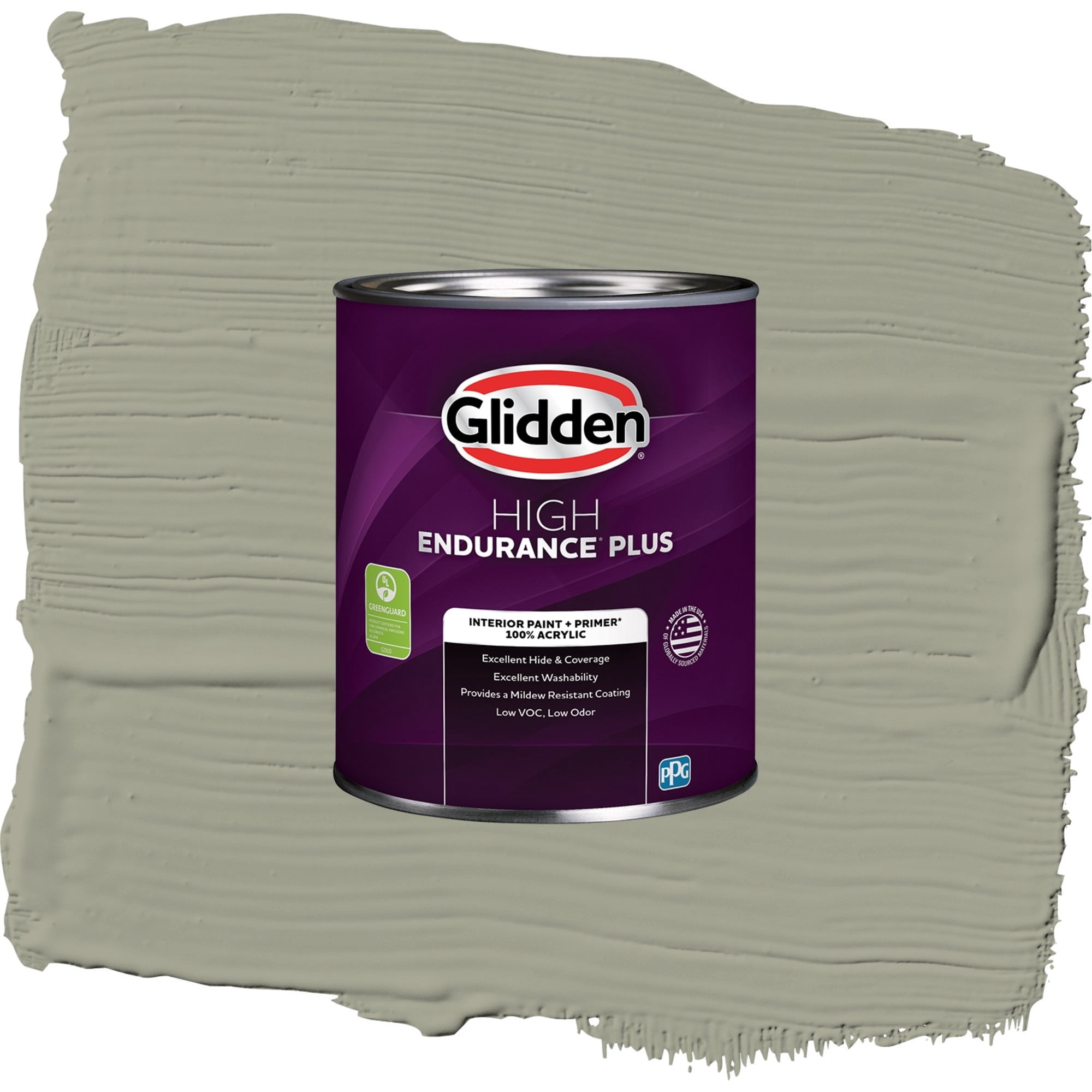 Glidden High Endurance Plus Smoky Slate Semi Gloss Interior Paint and Primer, 1 Quart
