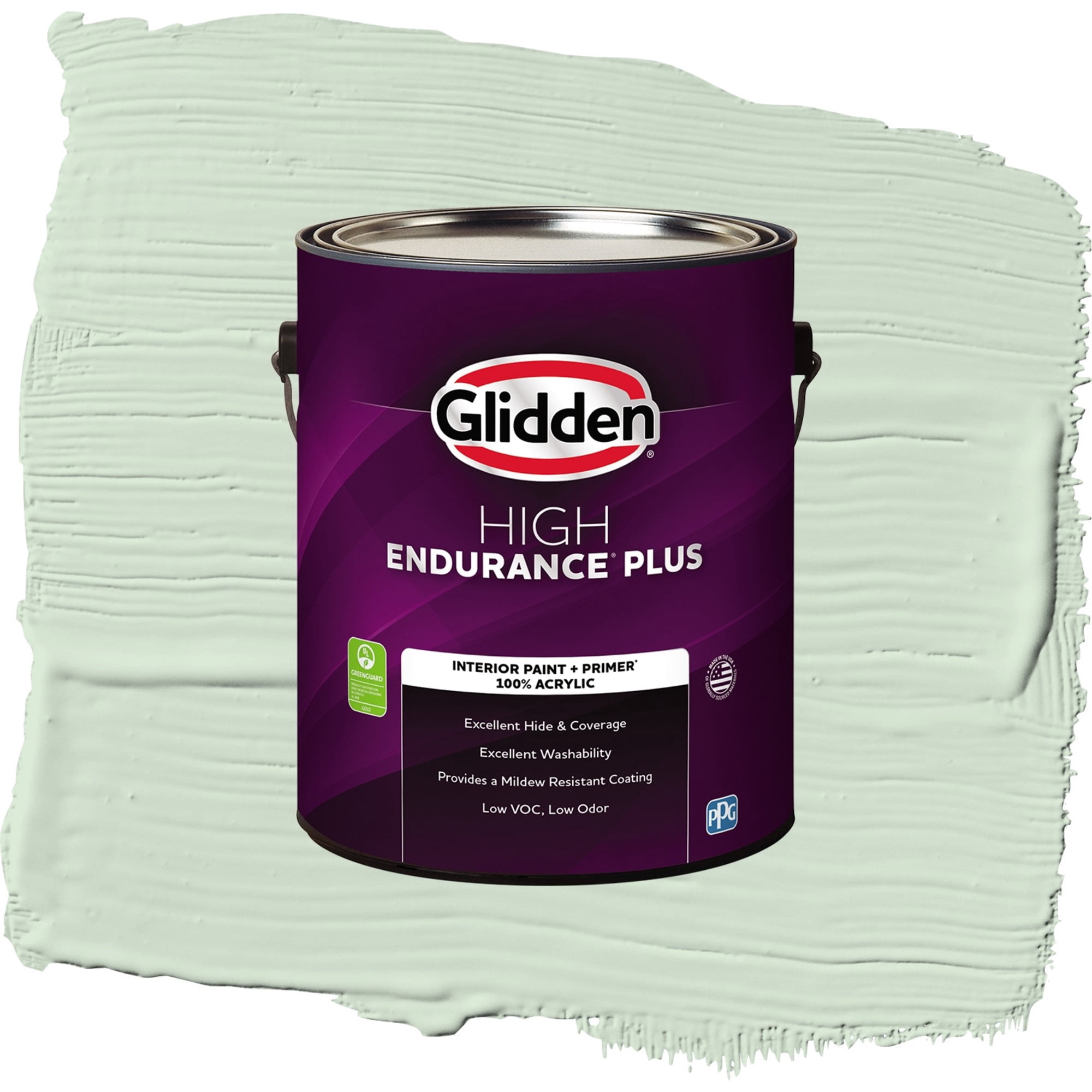 Glidden High Endurance Plus St. Augustine Semi Gloss Interior Paint and Primer, 1 Gallon