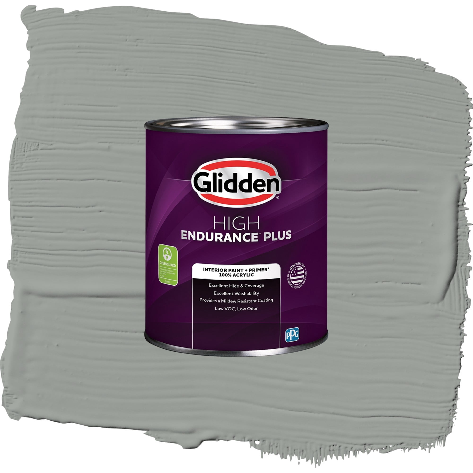 Glidden High Endurance Plus Steel Curtain Eggshell Interior Paint and Primer, 1 Quart