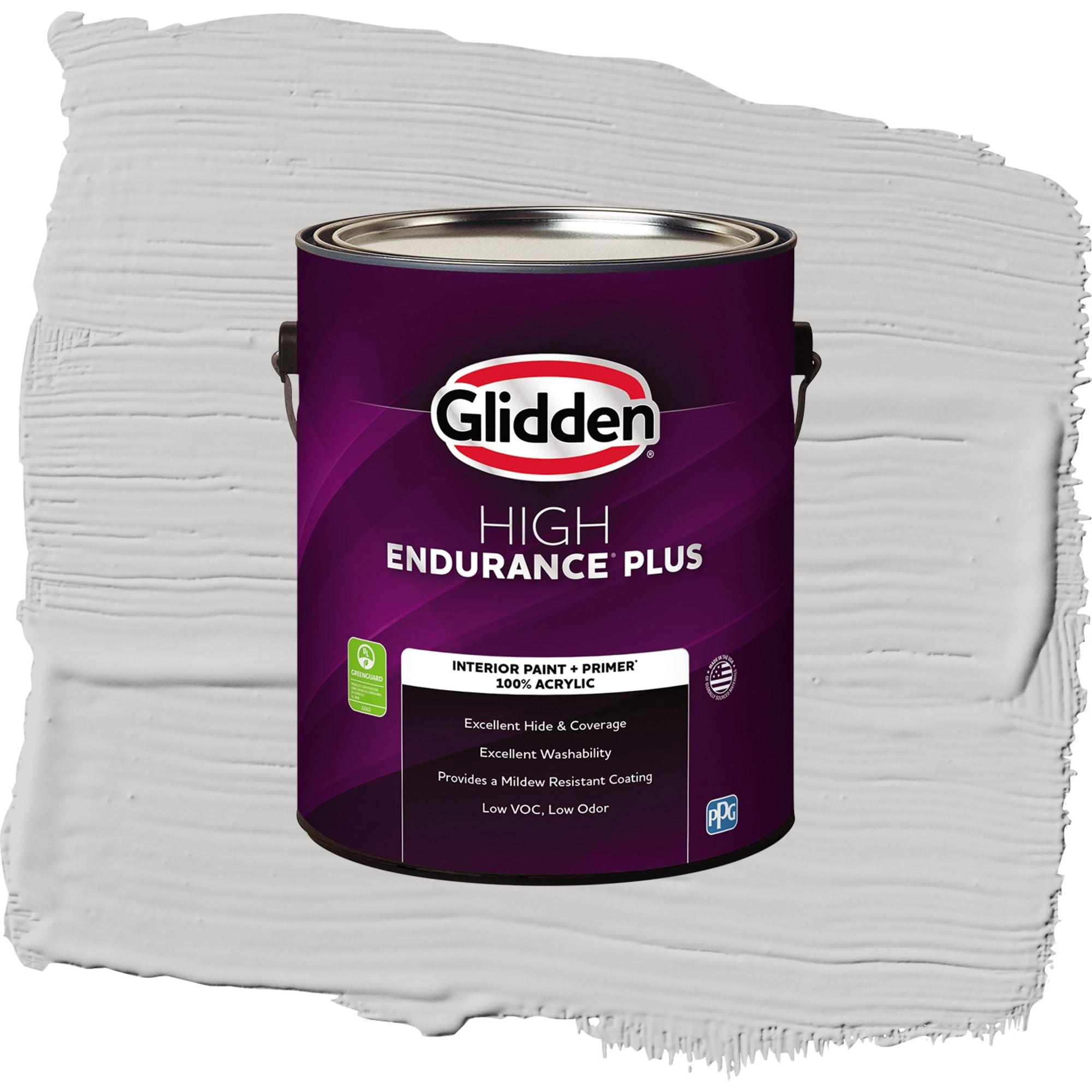 Glidden High Endurance Plus Steely Gaze Semi Gloss Interior Paint and Primer, 1 Gallon