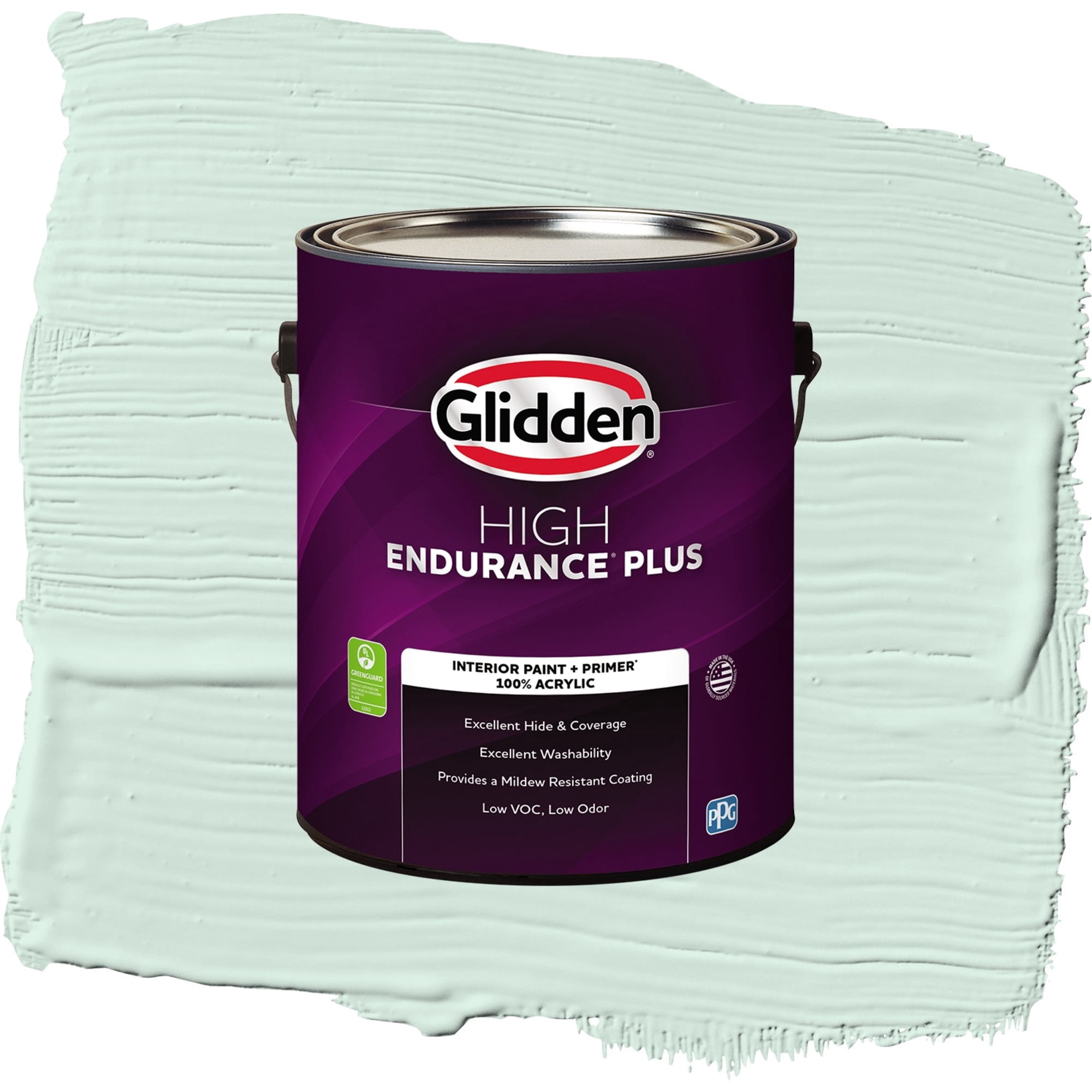 Glidden High Endurance Plus Summer Breeze Eggshell Interior Paint and Primer, 1 Gallon