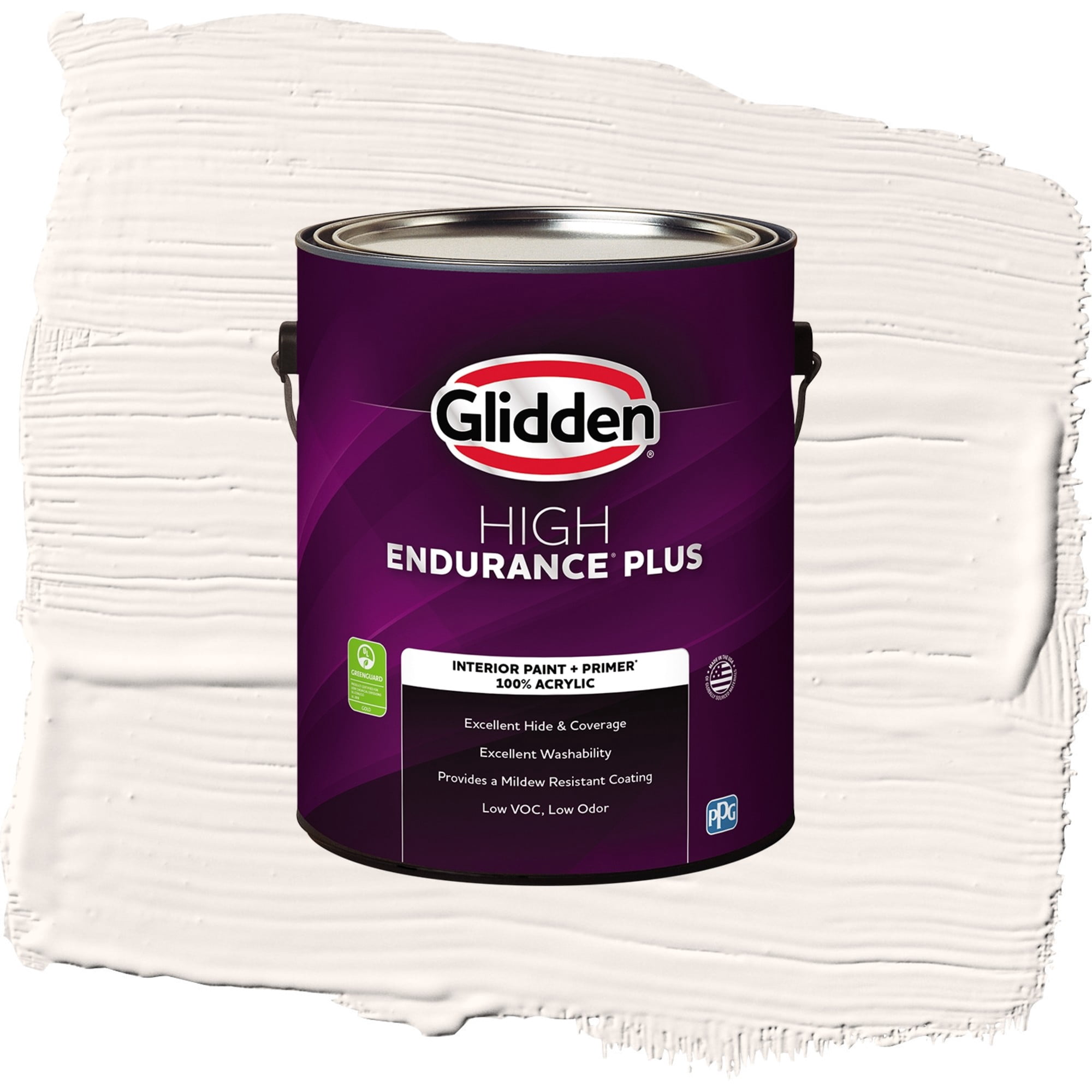 Glidden High Endurance Plus Summer Lily Semi Gloss Interior Paint and Primer, 1 Gallon