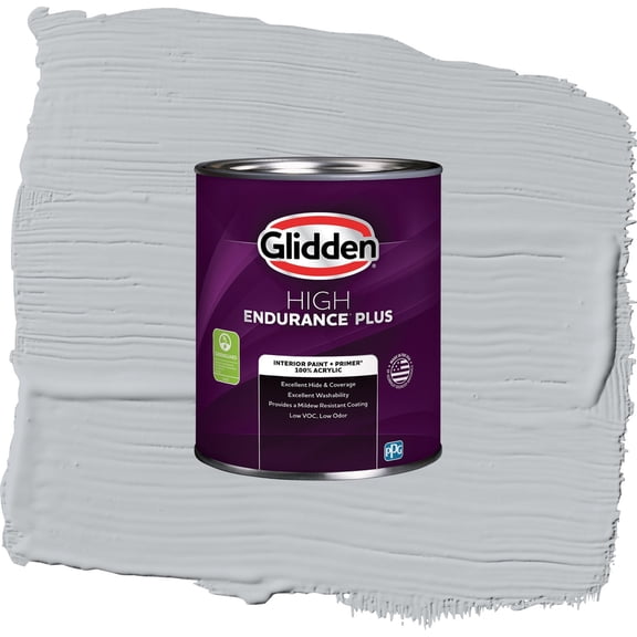 Glidden HEP Train / Gray, Eggshell Interior Paint with Primer, 1 Quart