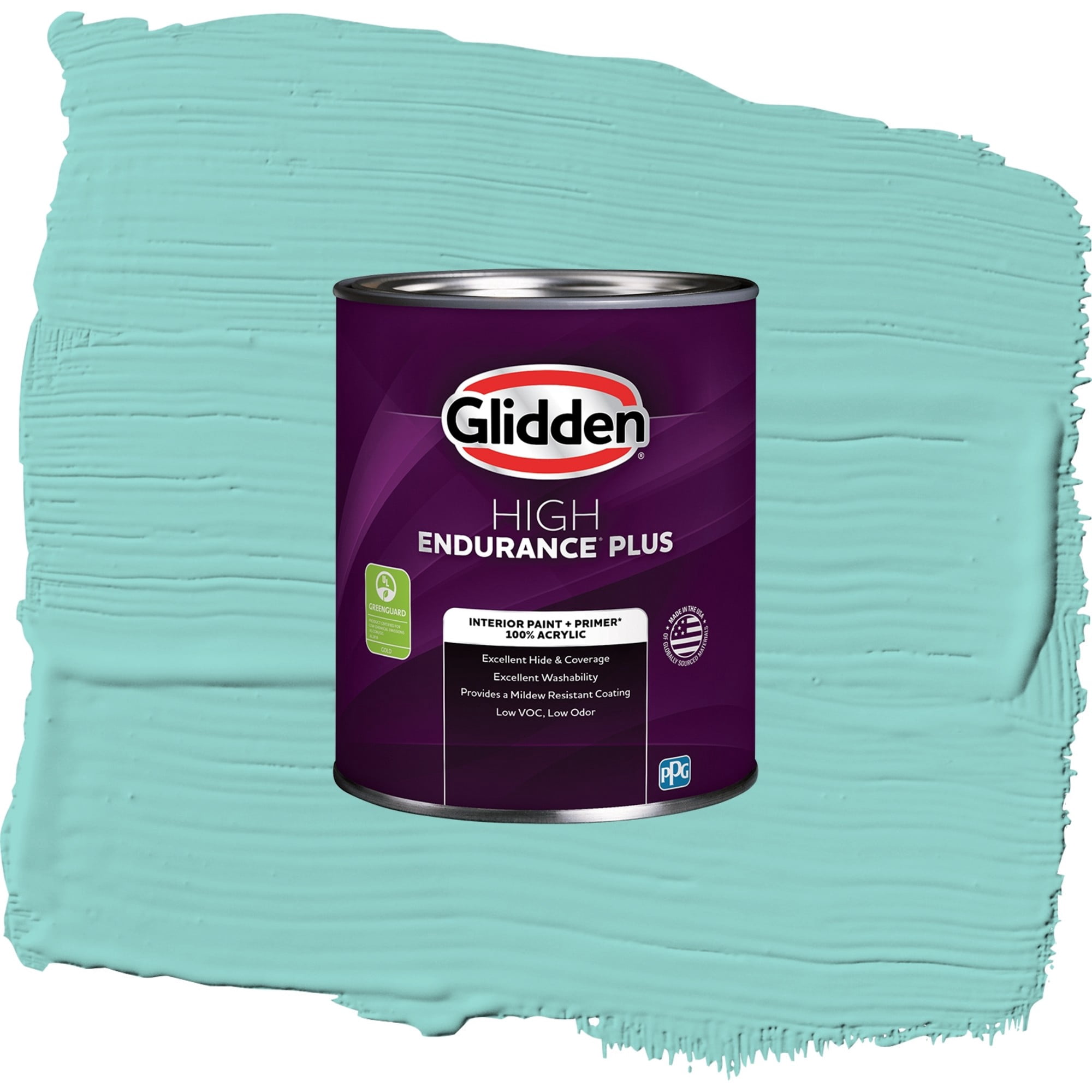 Glidden High Endurance Plus Tropical Holiday Eggshell Interior Paint and Primer, 1 Quart